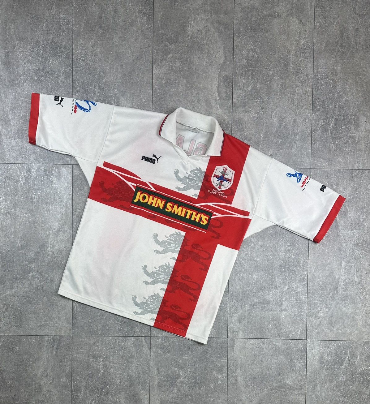 Puma England Home Rugby League Jersey 1995