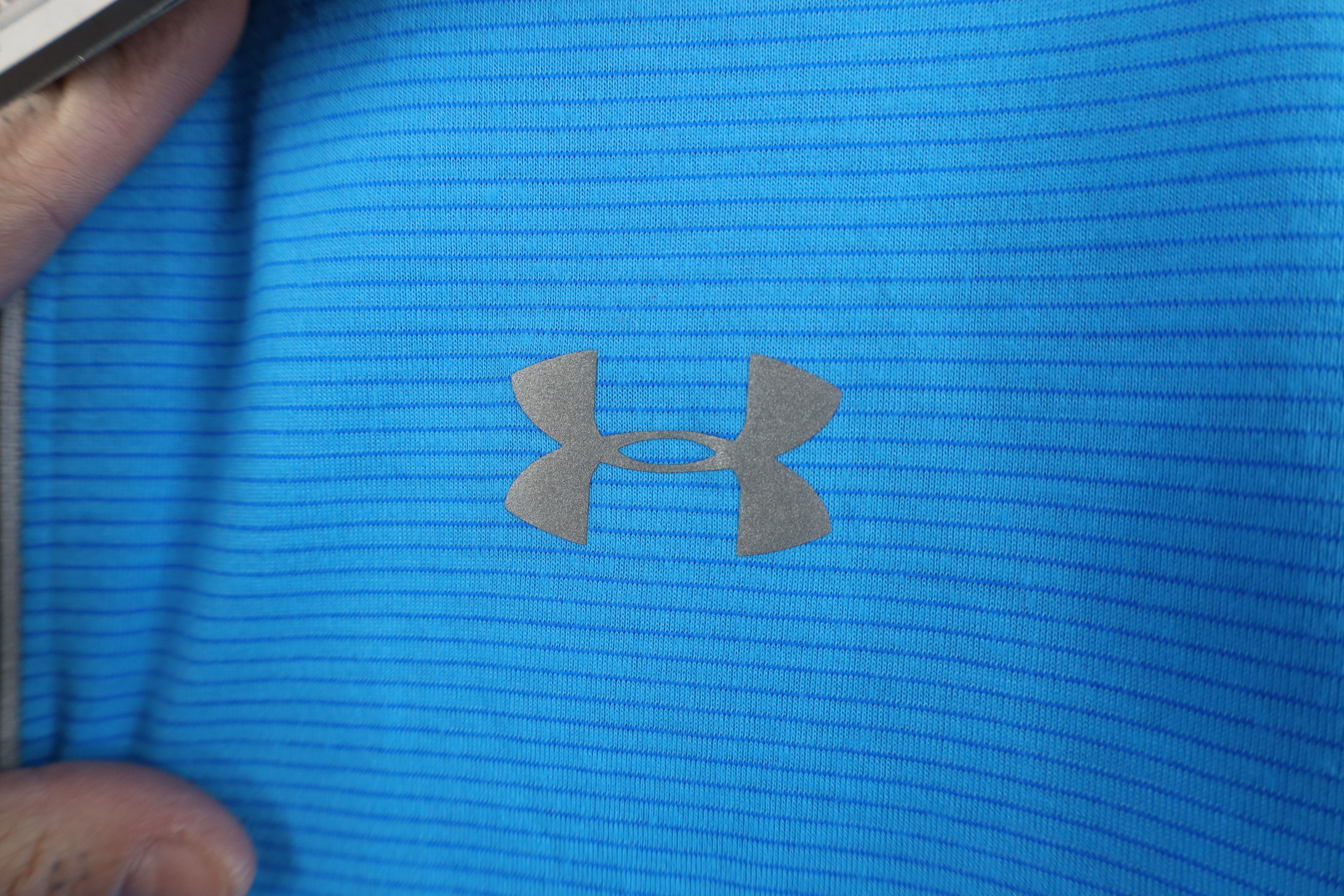Under Armour New Under Armour Striped Running Pullover Jacket Top Blue Size US XL / EU 56 / 4 - 5 Thumbnail