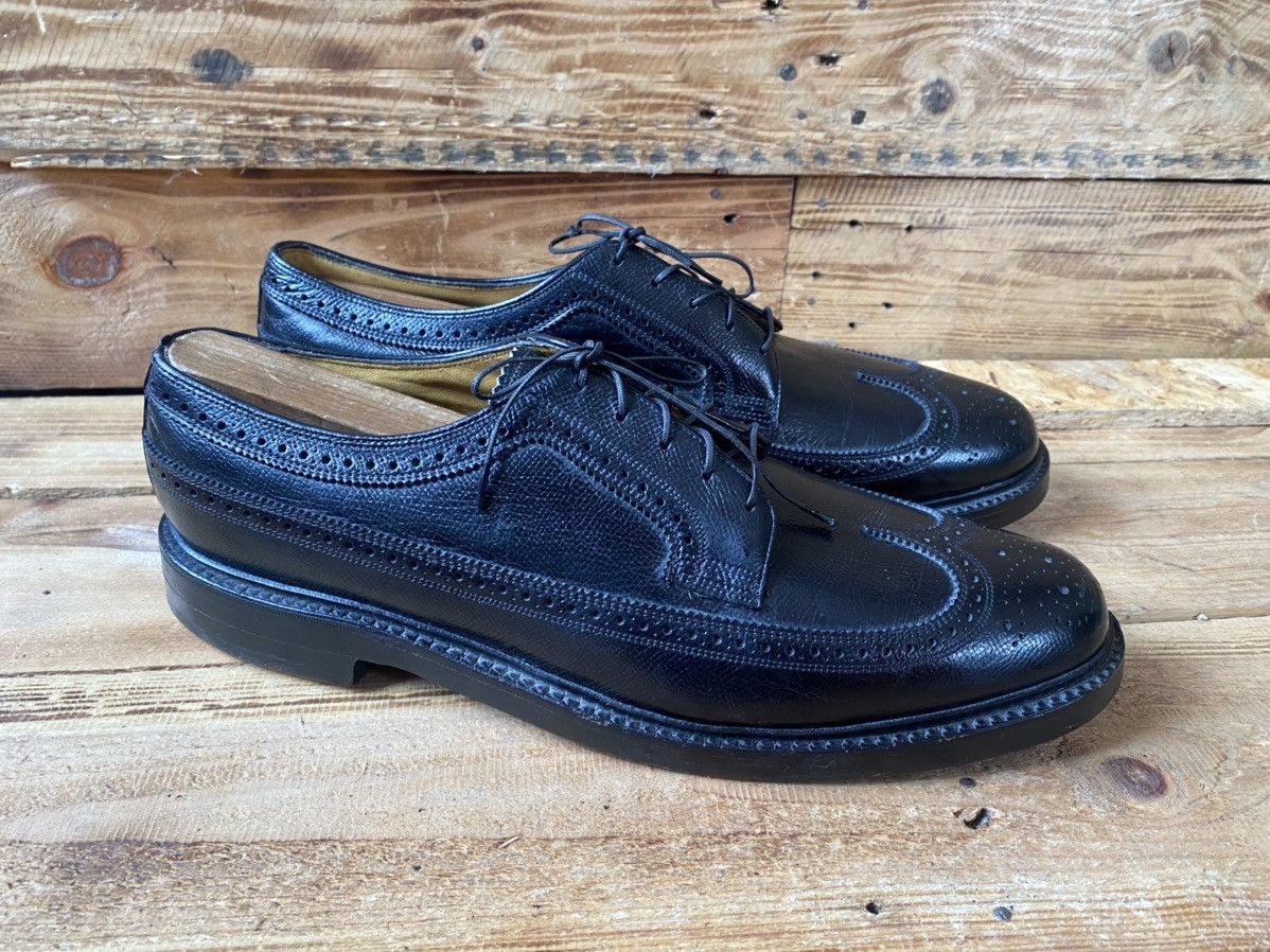 Vintage Vintage royal imperial florsheim black wingtip oxford sz 11C Size US 11 / EU 44 - 11 Thumbnail