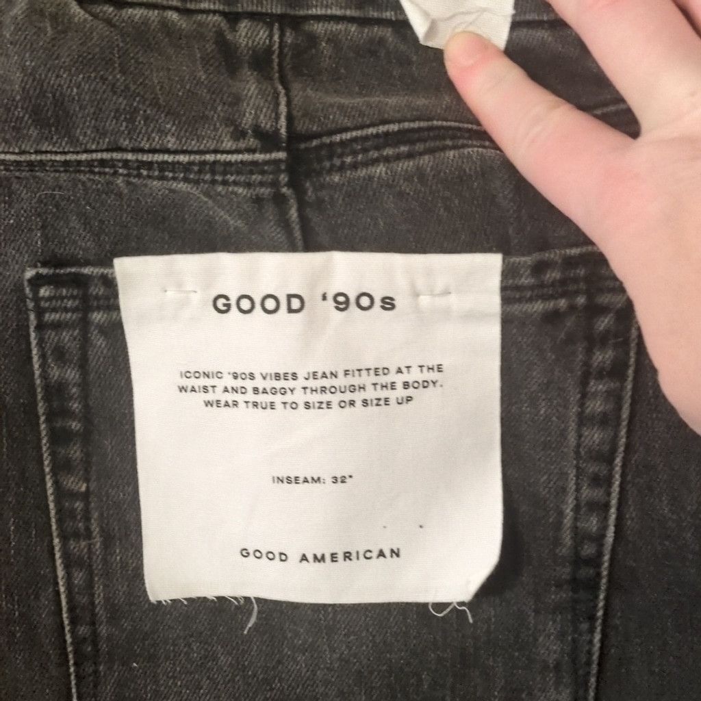 Good American Good American black good 90's jeans size 12/31 Size 34" / US 12 / IT 48 - 6 Thumbnail