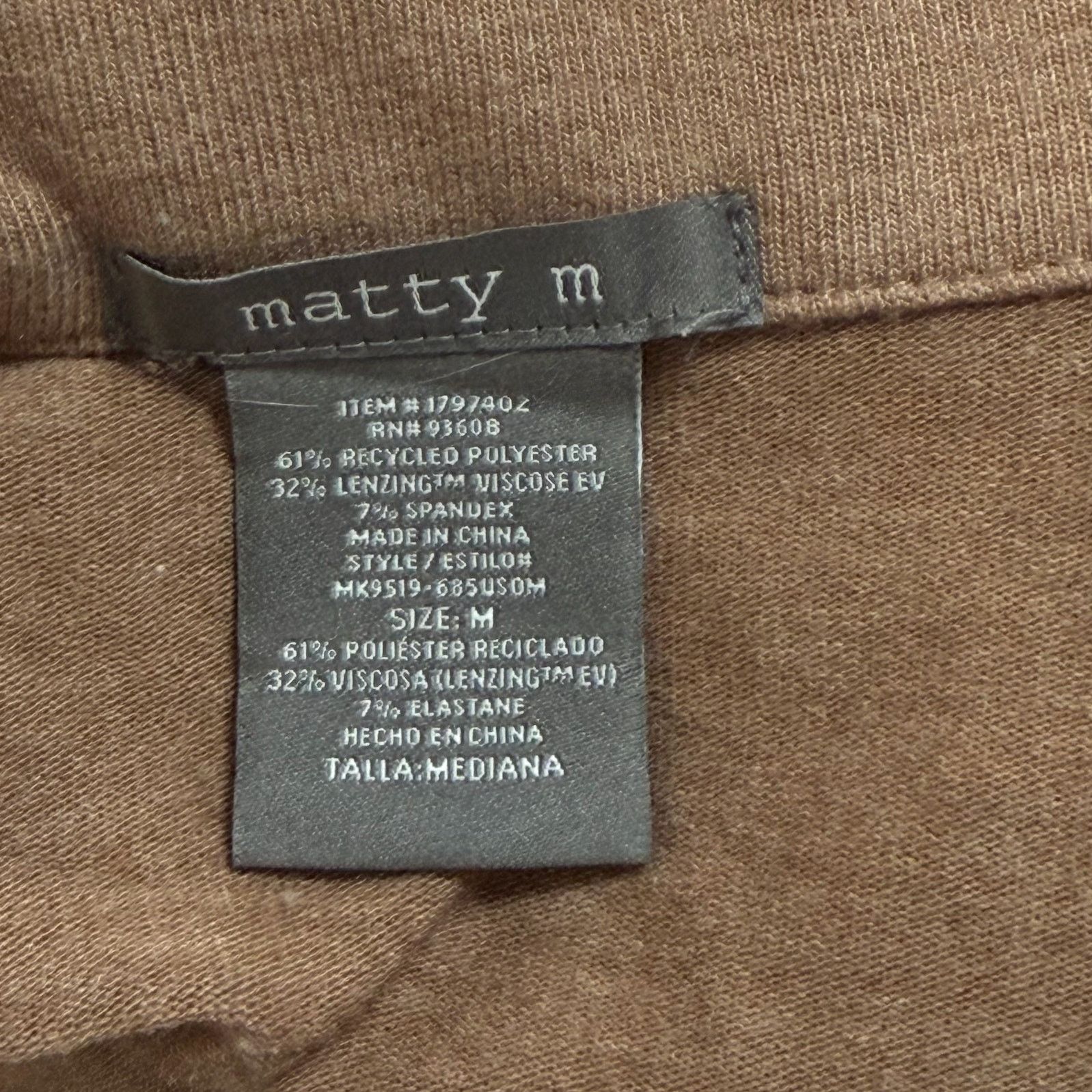 Other Matty M Notched Neck Tunic Top | Sz M Size M / US 6-8 / IT 42-44 - 6 Thumbnail
