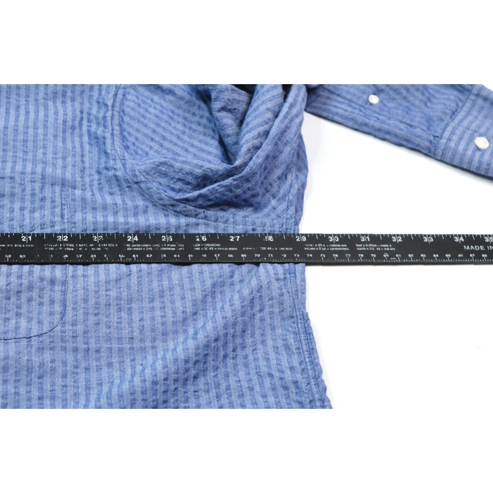 Bonobos Bonobos Shirt Mens 3XL Blue Striped Long Sleeve Button-Down Standard Shirt Size US XXL / EU 58 / 5 - 7 Thumbnail