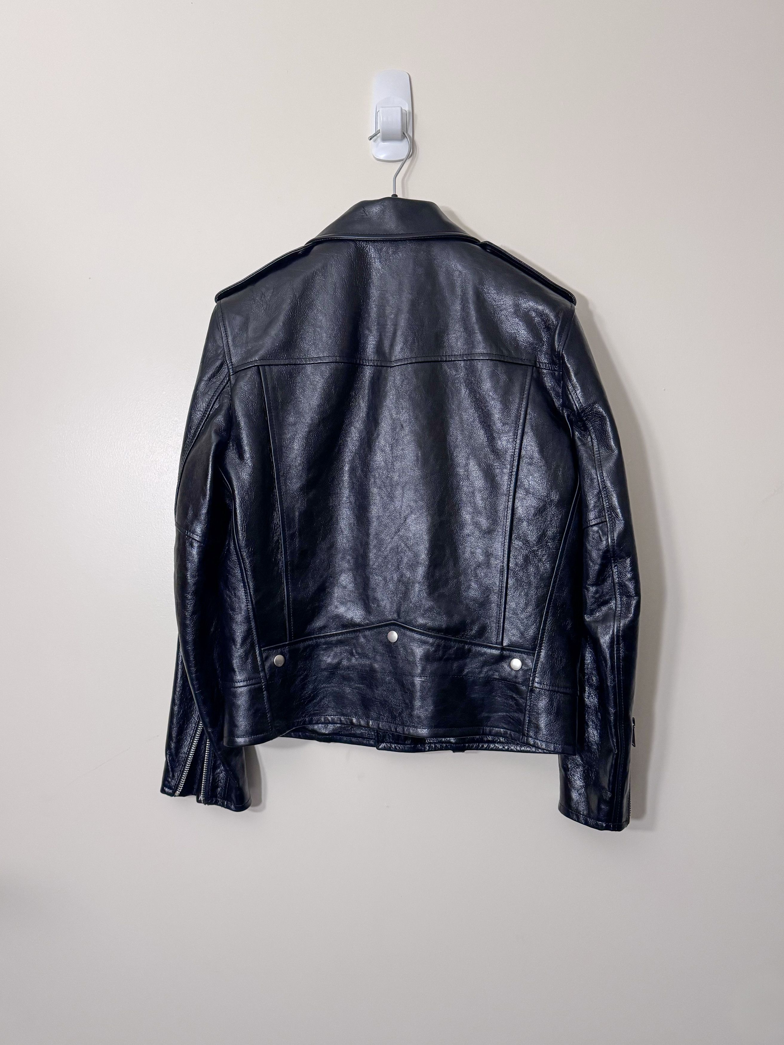 Saint Laurent Paris Saint Laurent Calfskin Biker Jacket Size US M / EU 48-50 / 2 - 2 Thumbnail