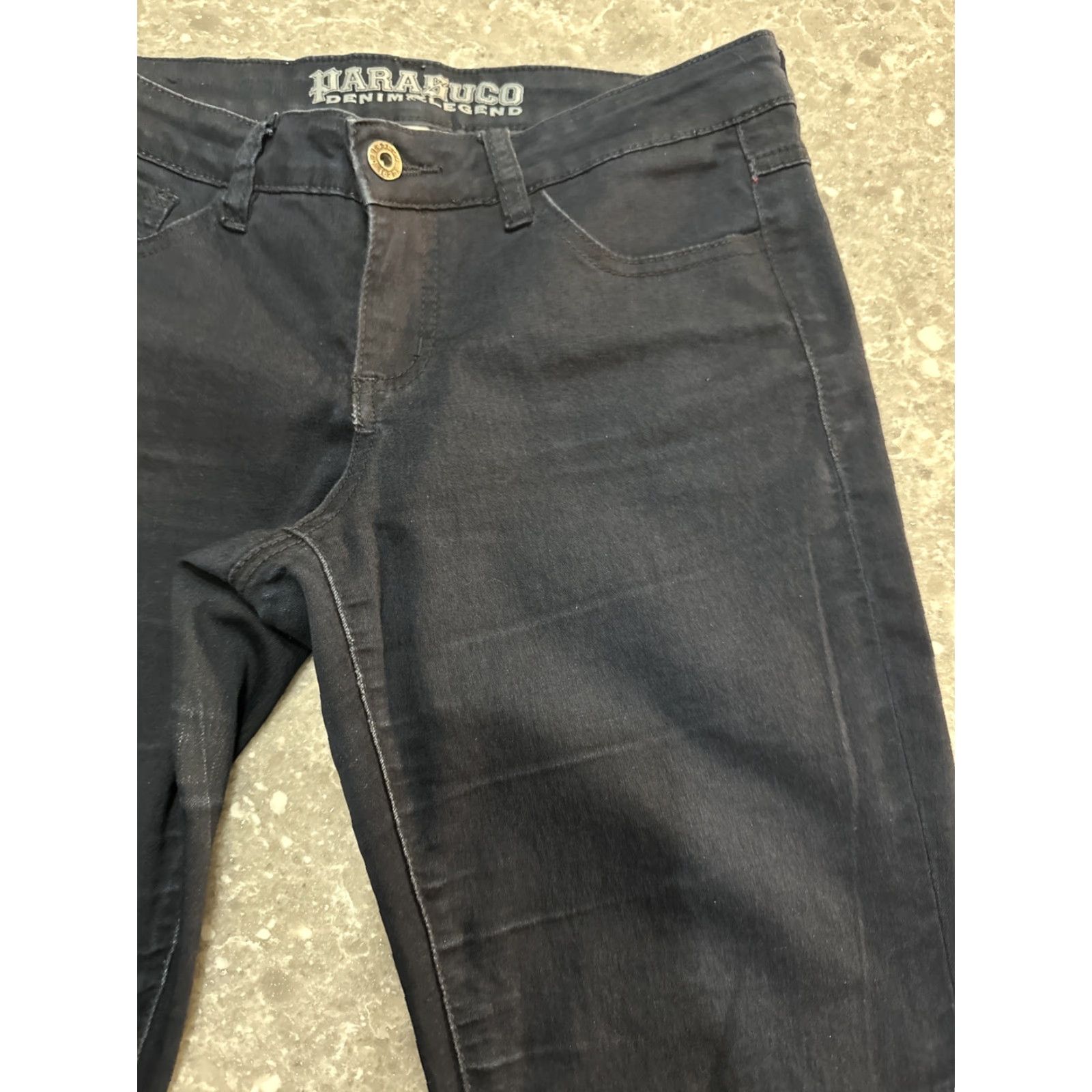 Parasuco Parasuco Denim Legend Jeans Womens Tag Size 28 Dark Blue 5-Pocket Bootcut Inseam 26.5in Regular Rise Low 6.5-8.5in Cotton Blend Denim Size 28" / US 6 / IT 42 - 4 Thumbnail