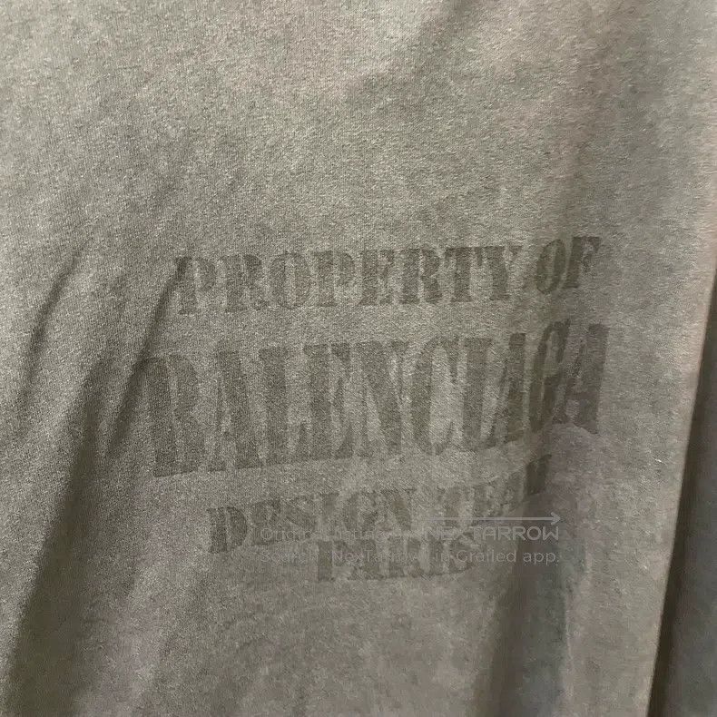 Balenciaga Balenciaga Washed Black Distressed Letter Short Sleeve T-S Size US S / EU 44-46 / 1 - 2 Thumbnail