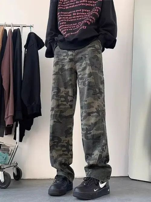 Japanese Brand Kimaya x Inoue Camouflage High Street Vintage Loose Jeans Size US 32 / EU 48 - 6 Thumbnail