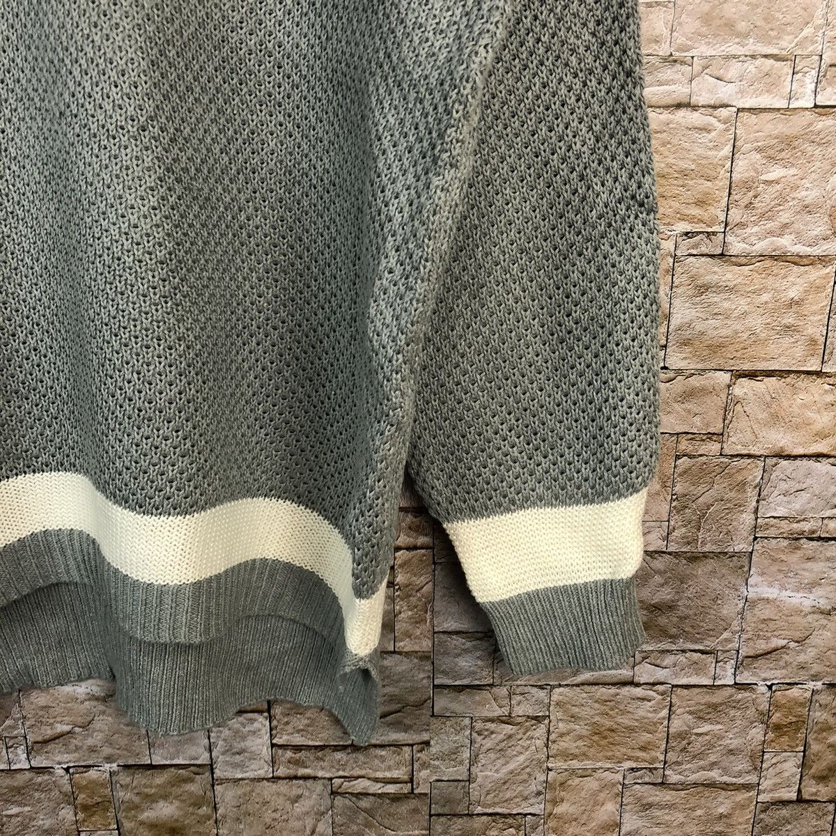 Homespun Knitwear × Japanese Brand Choco Raffine Grey Knitwear #A1220 Size M / US 6-8 / IT 42-44 - 8 Thumbnail
