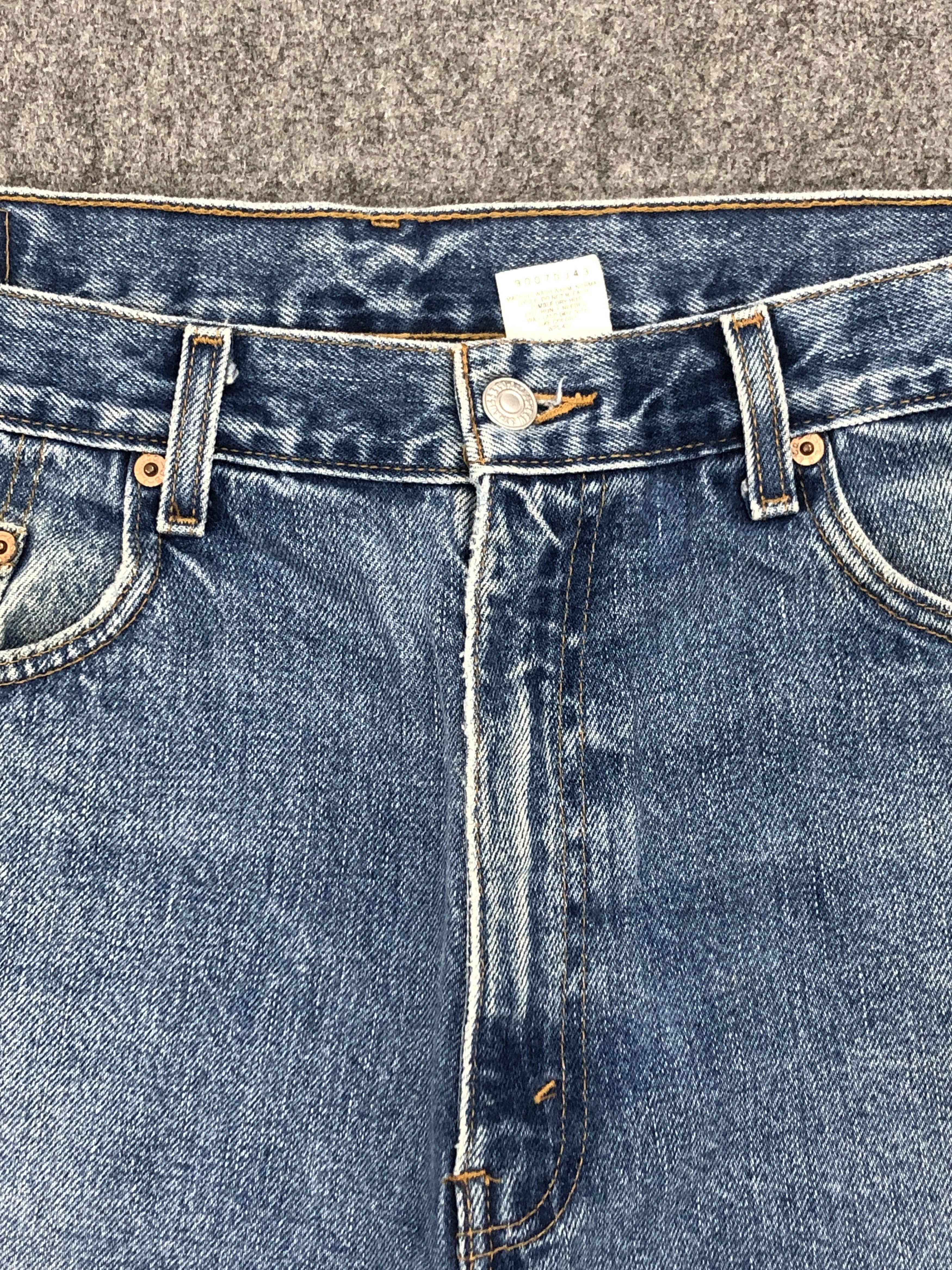 Levi's Faded Blue Vintage 90s Levi's 550 jeans DP2306 Size US 35 - 2 Thumbnail