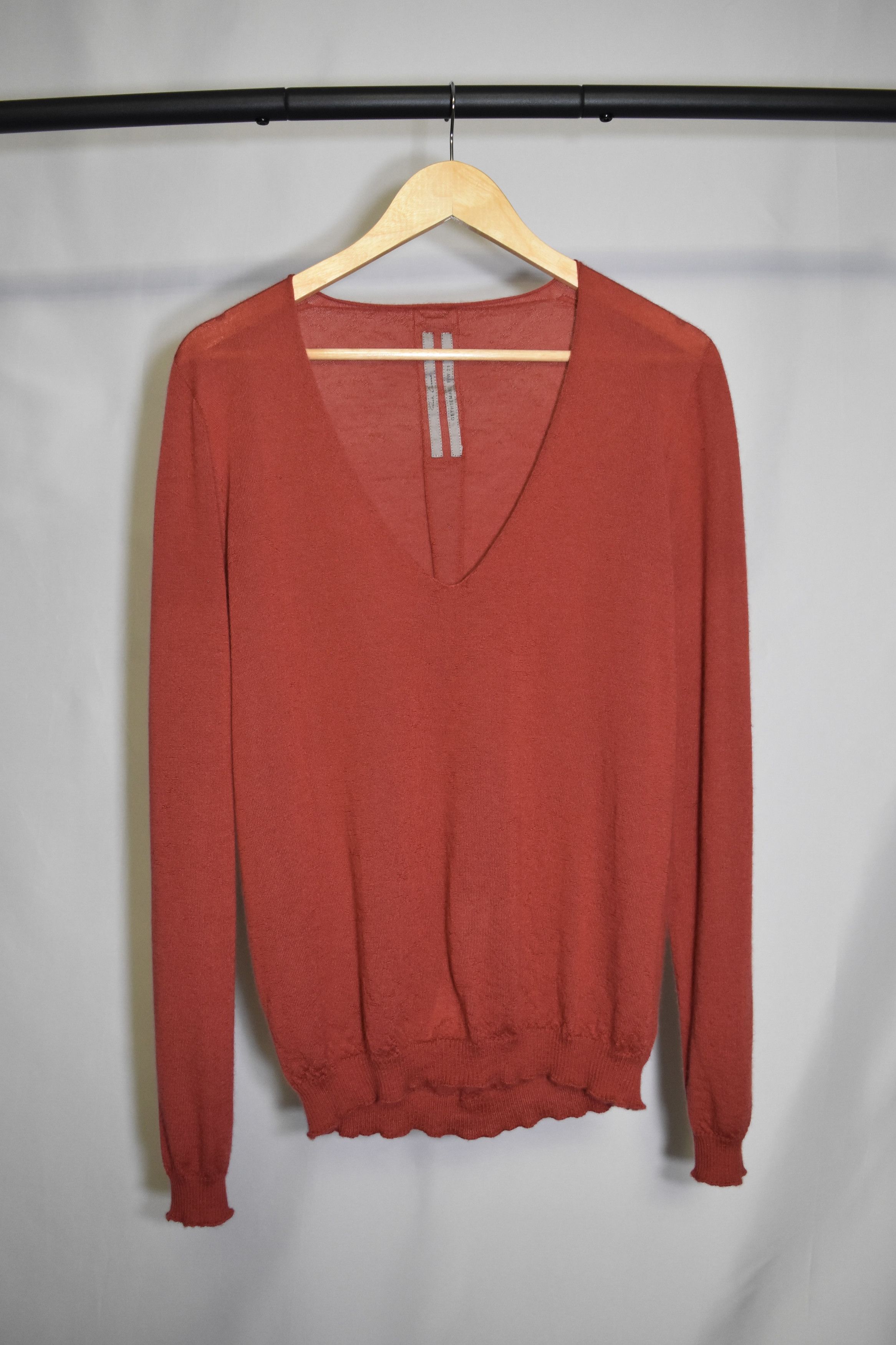 Rick Owens Rick Owens Gethsemane Sweater Deep V Size US L / EU 52-54 / 3 - 1 Thumbnail