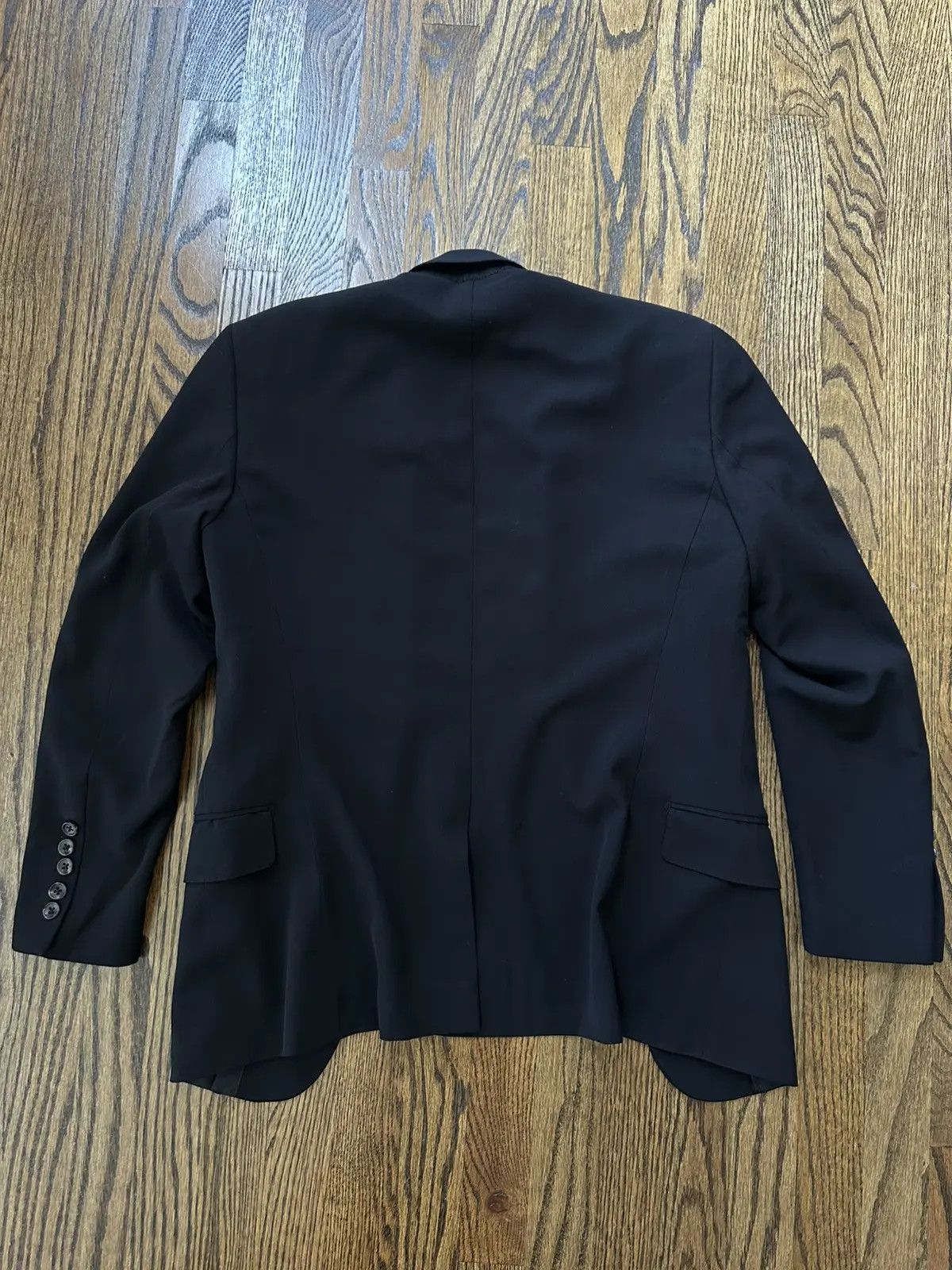 Helmut Lang Helmut Lang Classic Black Wool Suit - Jacket/Pants (US36) Size 36S - 3 Thumbnail