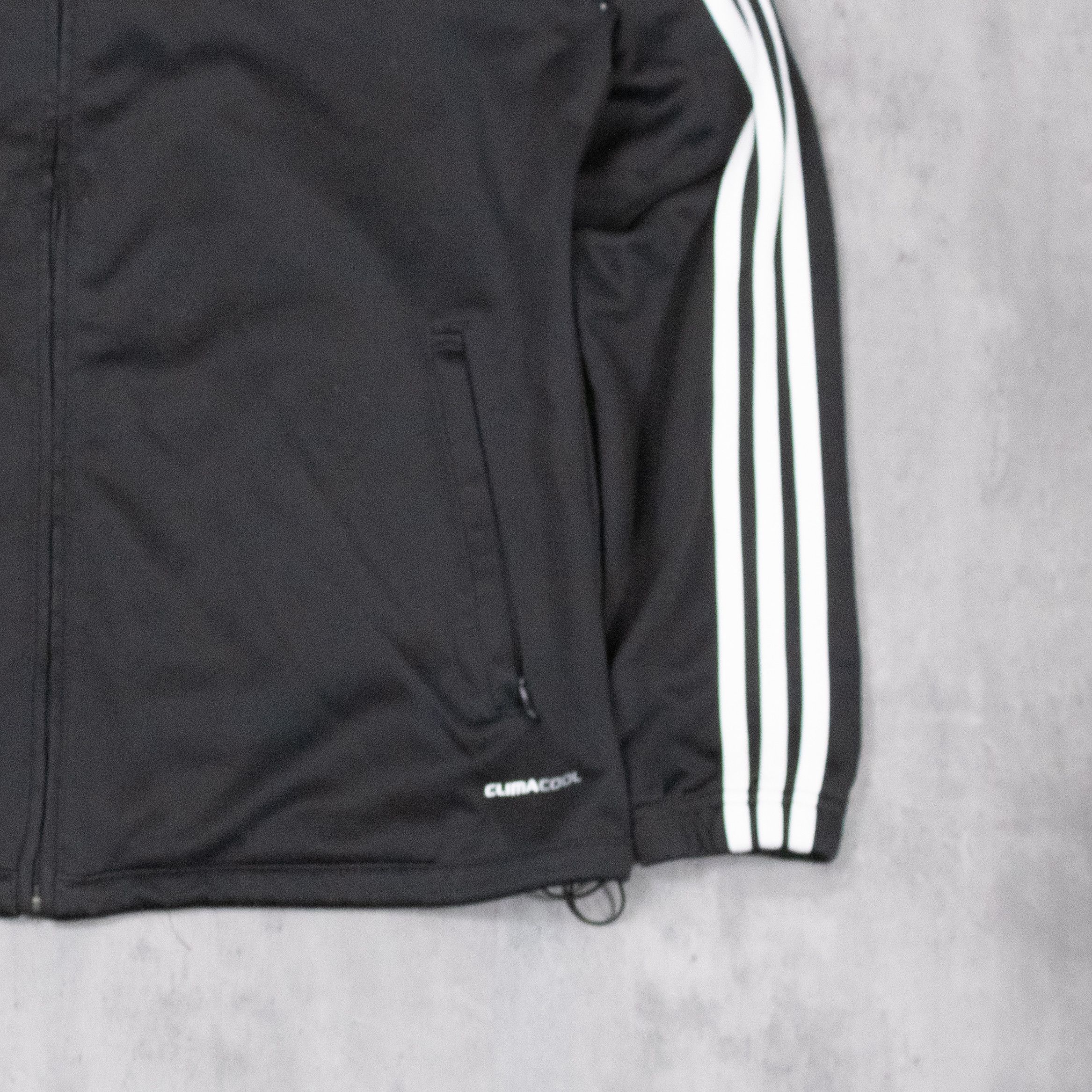 Adidas Y2K 2010 Adidas Curve Stripes Black Track Top Sweater Size US M / EU 48-50 / 2 - 4 Thumbnail