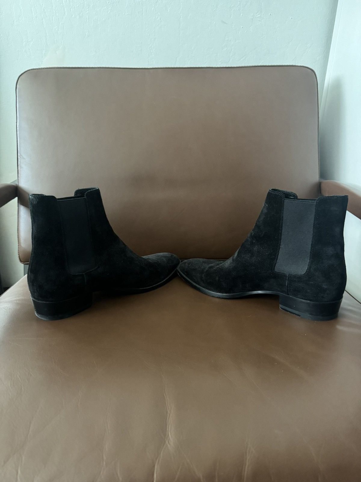 Yves Saint Laurent YSL Suede Boots Size US 9 / EU 42 - 3 Thumbnail
