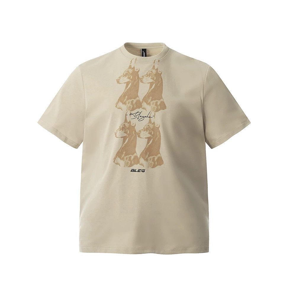 Japanese Brand Boys casual round neck puppy print T-shirt y2k Size US M / EU 48-50 / 2 - 1 Thumbnail