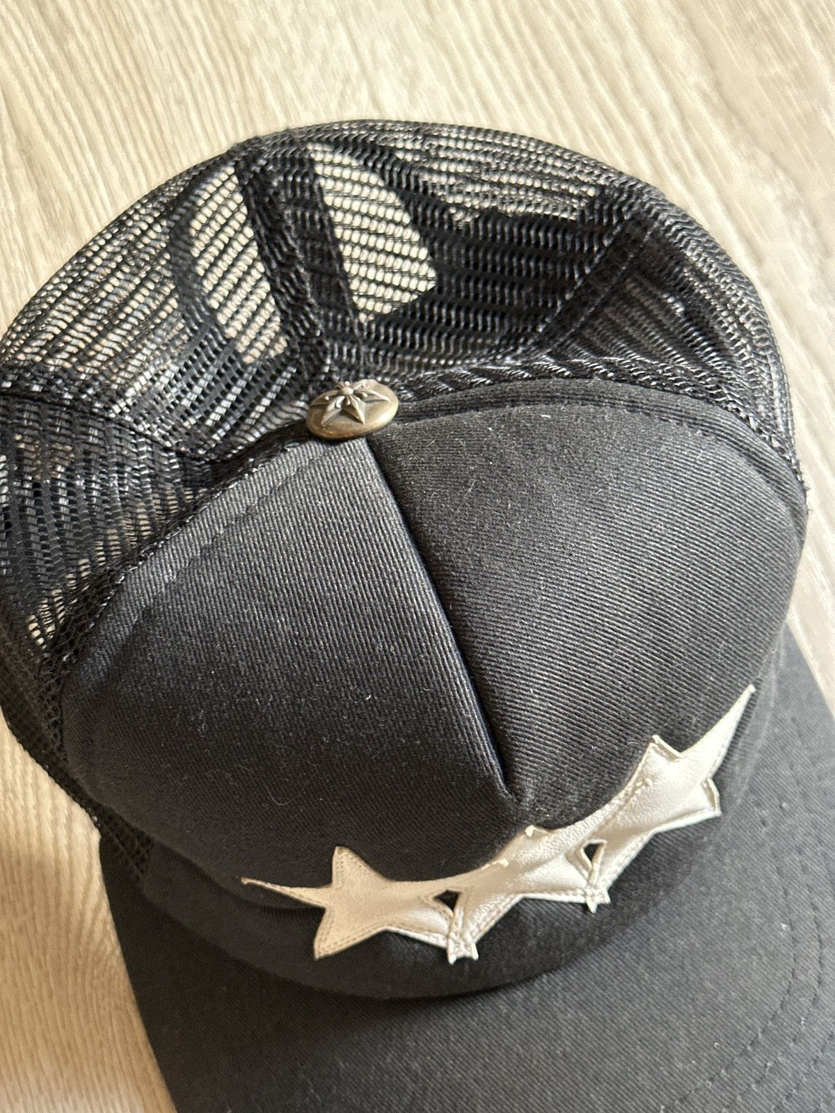 Chrome Hearts Chrome hearts triple star leather hat Size ONE SIZE - 2 Thumbnail