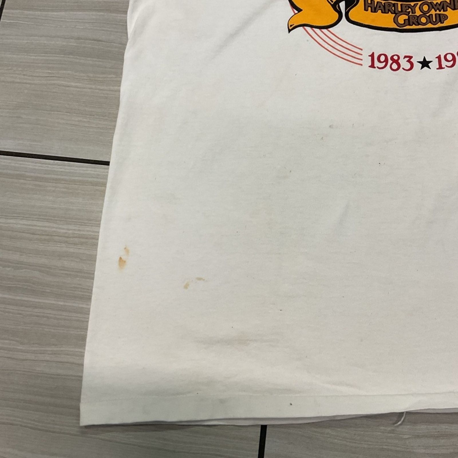 Vintage Harley 1993 10th Anniversary White Tank Top Size US XXL / EU 58 / 5 - 3 Thumbnail