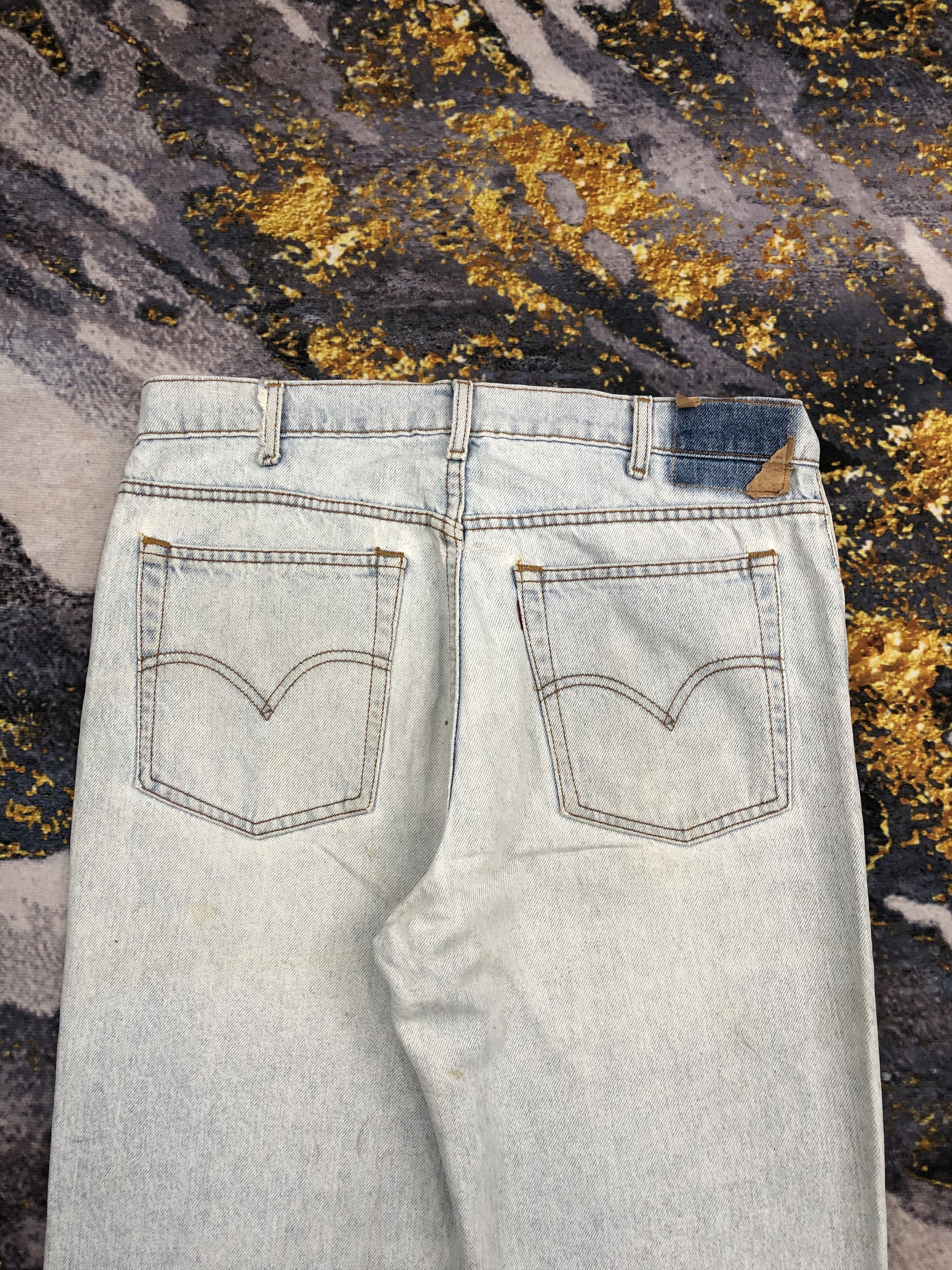 Levi's Vintage Levis Splatter Paint Light Washed Jeans DPP0175 Size US 34 / EU 50 - 4 Thumbnail