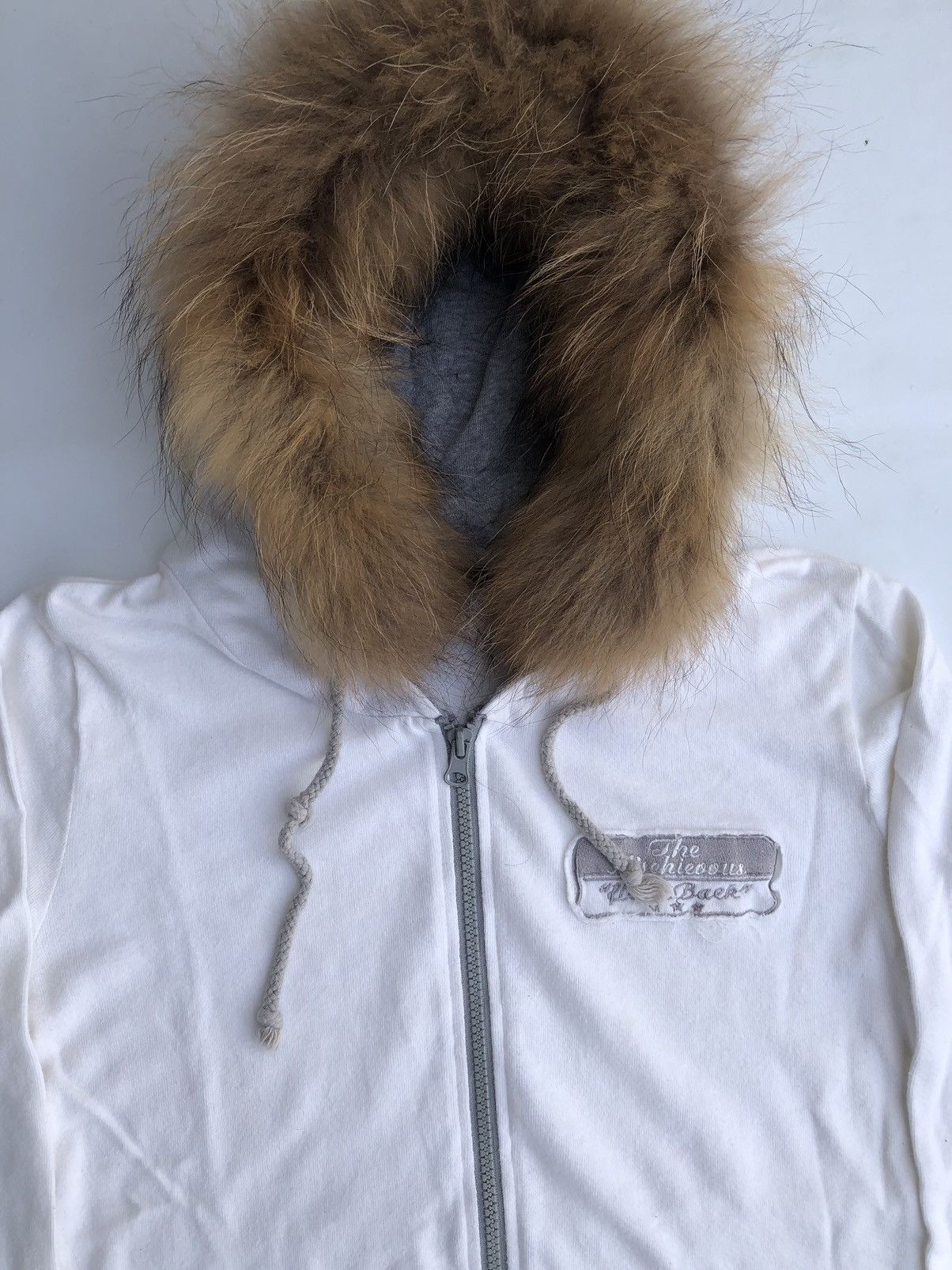 14th Addiction × If Six Was Nine × Le Grande Bleu (L.G.B.) Distressed Patchwork Zip Fur Hoodie LGB Style Size US M / EU 48-50 / 2 - 5 Thumbnail