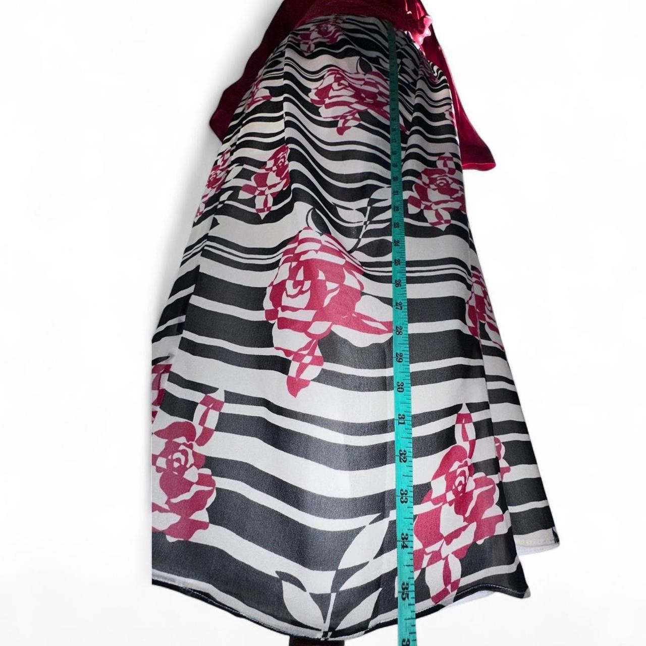 Oscar De La Renta Oscar De La Renta Vintage zebra abstract & 🌹 Silk Maxi 6 Size 28" / US 6 / IT 42 - 1 Thumbnail