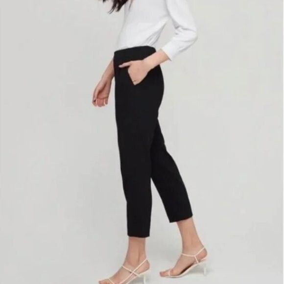 Aritzia Aritzia Babaton Black New Cohen Cropped Pants - 4 Size 27" / US 4 / IT 40 - 5 Thumbnail