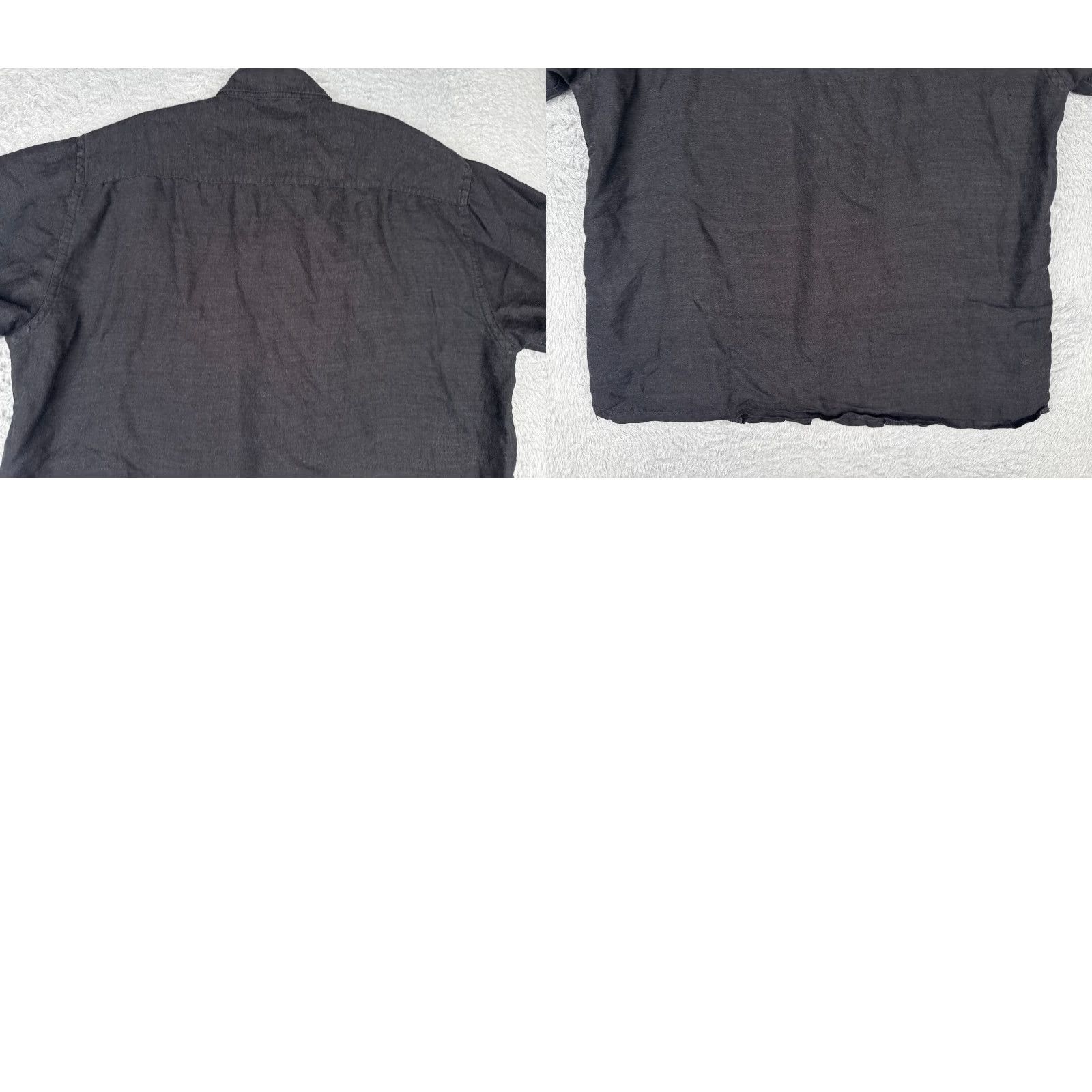 Vintage Marquis Shirt Men Large Black Linen Blend 4 Pocket Short Sleeve Button-Up Aloha Beach Hawaiian Vacation Resort Casual, Travel Mens Size US L / EU 52-54 / 3 - 9 Thumbnail