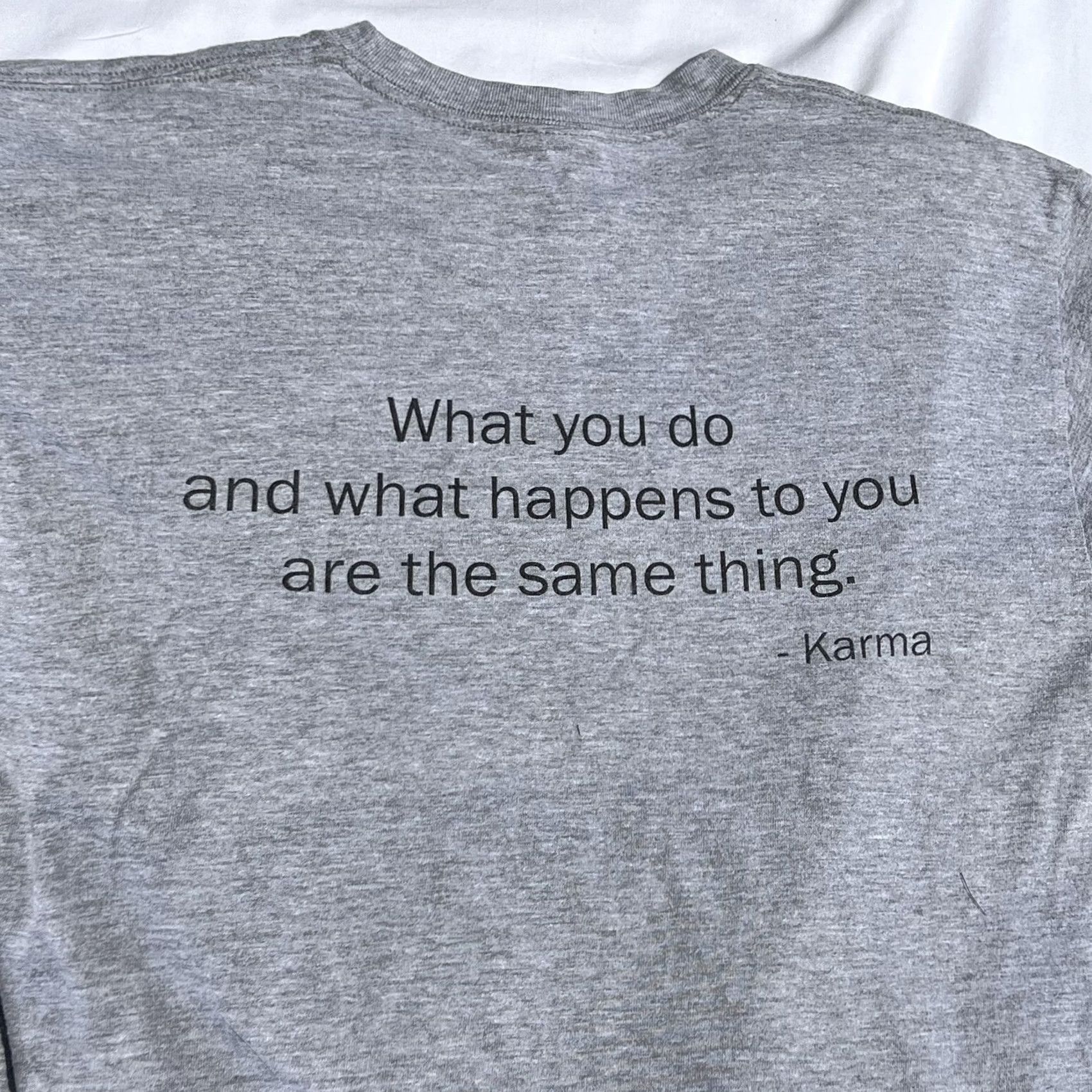 Hanes VINTAGE Hanes Beefy T-Shirt Karma Gray M Men Adult Medium Tshirt Mens Back Graphic 90s Style Size US M / EU 48-50 / 2 - 6 Thumbnail