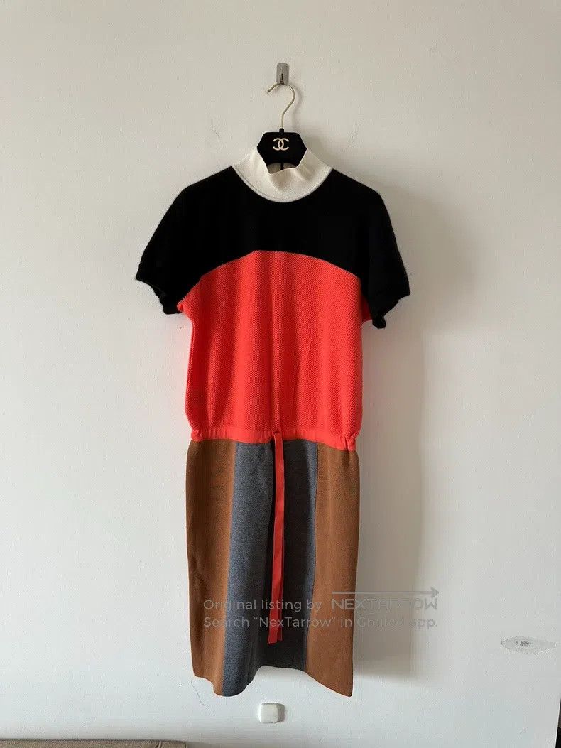 Fendi Fendi Three-color block women's knitted dress Size XS / US 0-2 / IT 36-38 - 1 Thumbnail