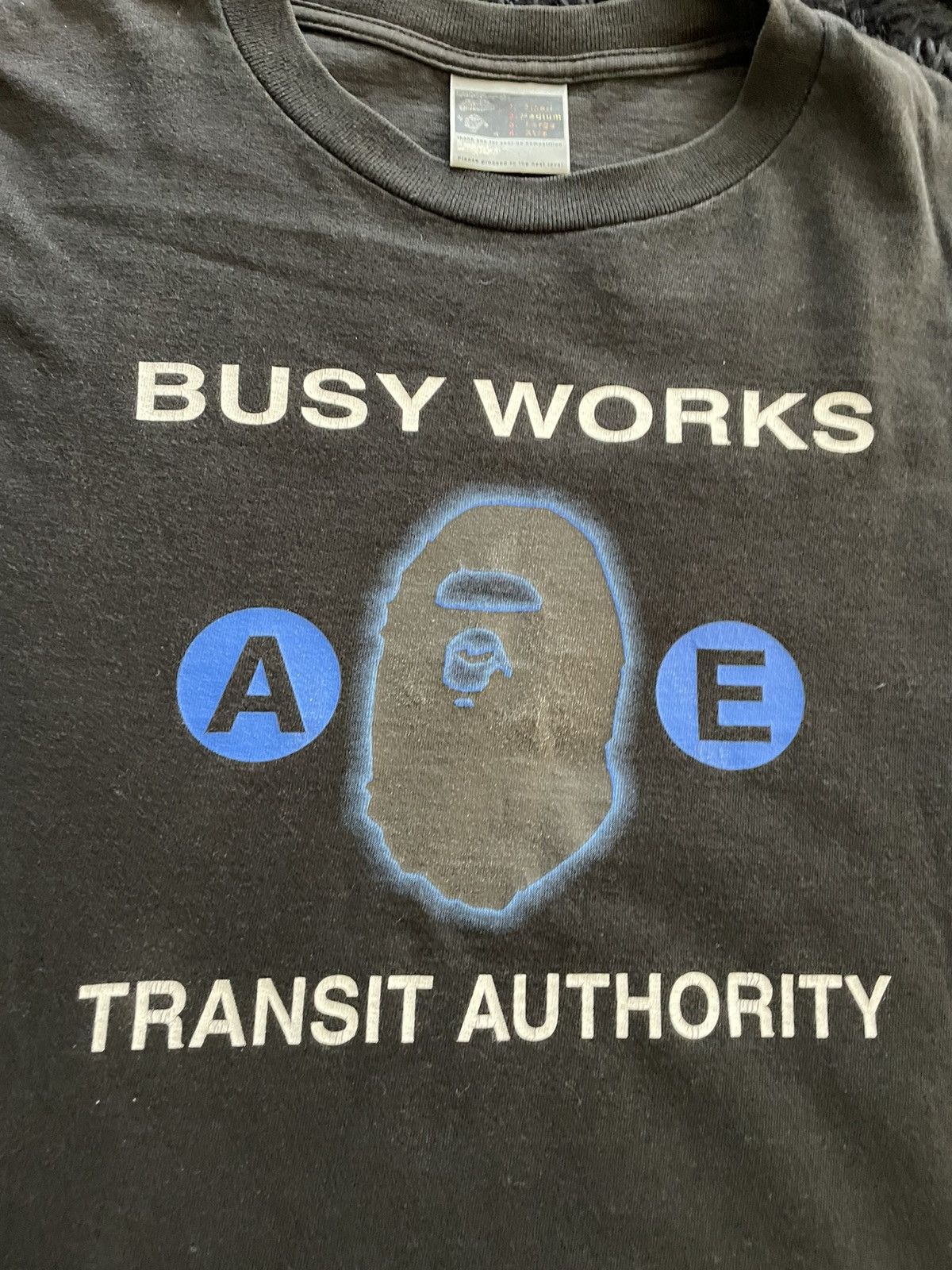 Bape Bape Busy Works Transit Authority Tee Size US M / EU 48-50 / 2 - 5 Thumbnail
