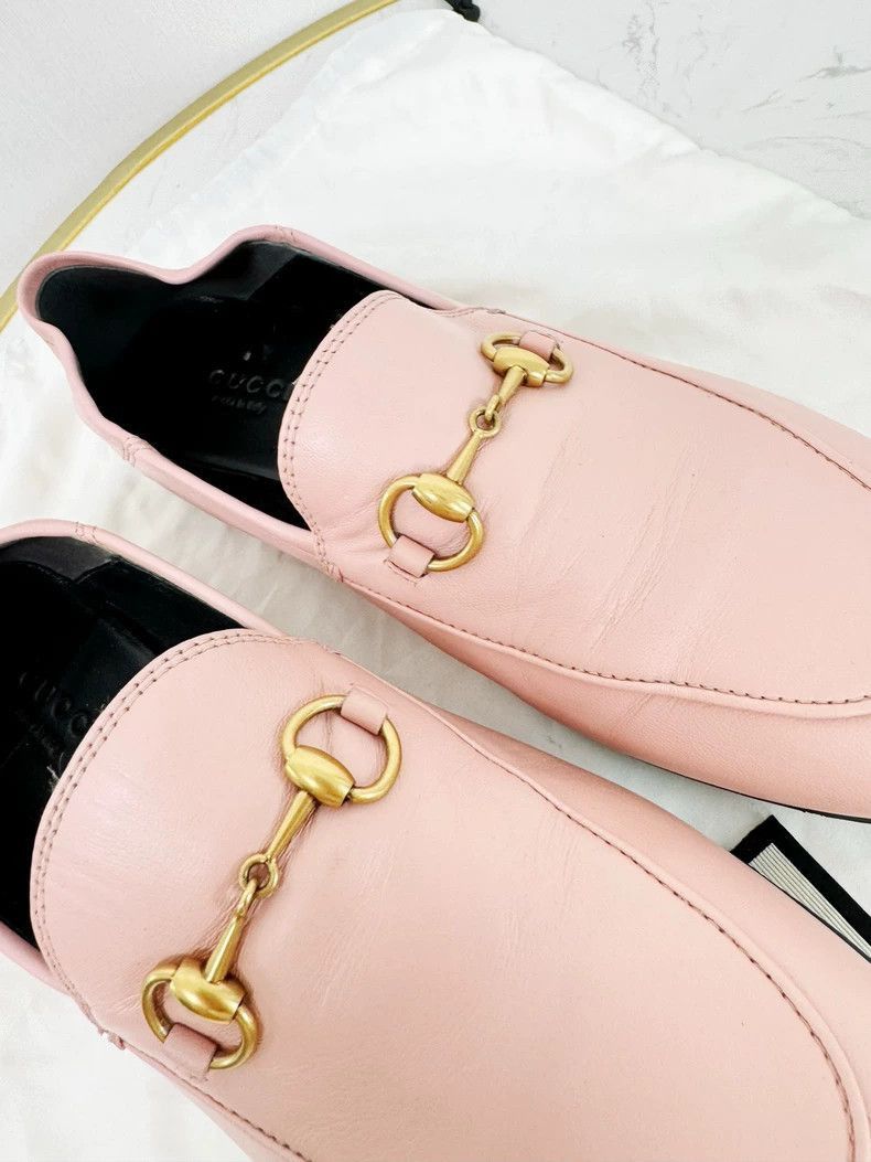 Gucci Gucci Pink Loafers Size 37.5-2505 Size US 7 / IT 37 - 2 Thumbnail