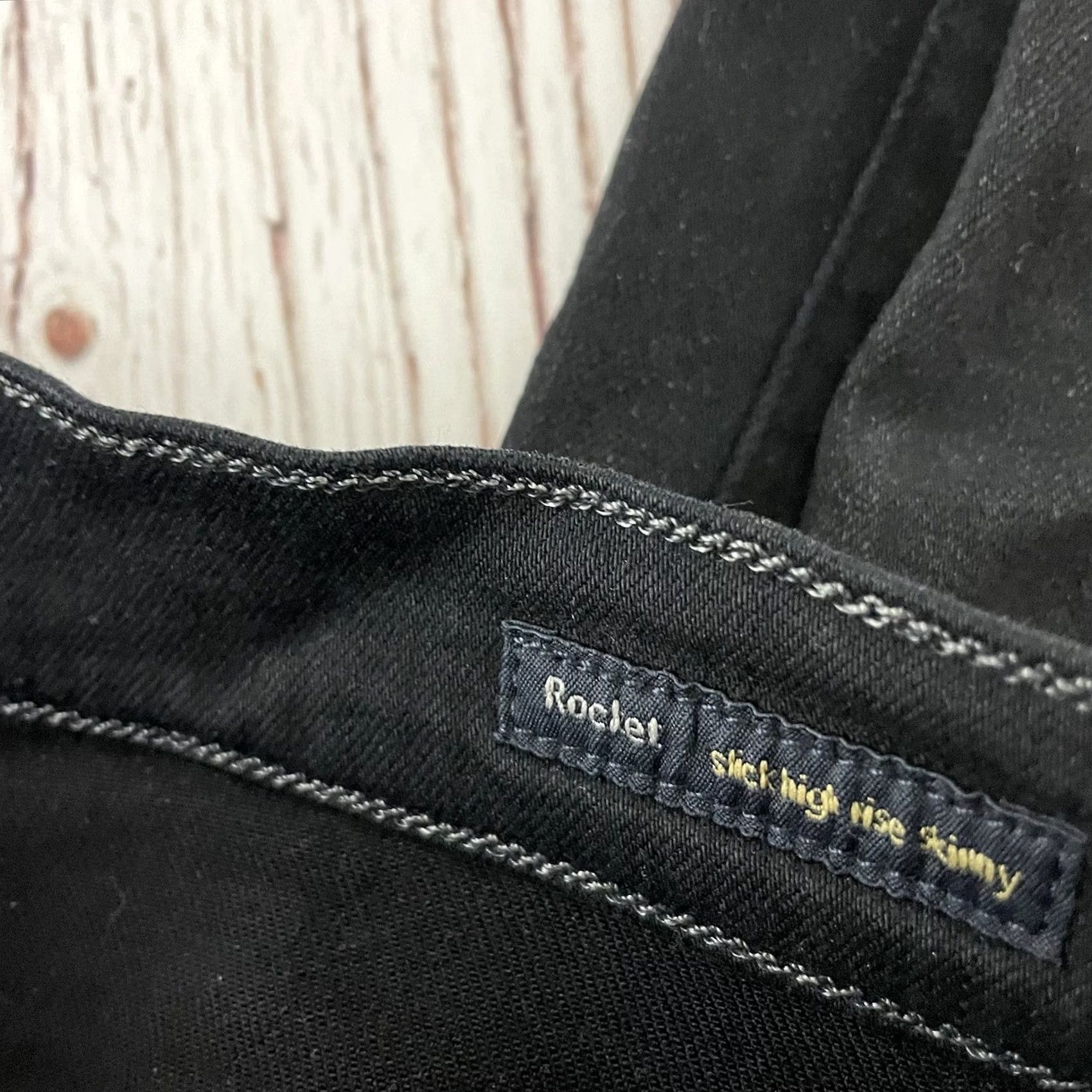 Citizens Of Humanity Citizens of Humanity Rocket Slick High Rise Skinny Jeans Women's 28 Black Wash Slim Jeans Adult Women Size 28" / US 6 / IT 42 - 4 Thumbnail