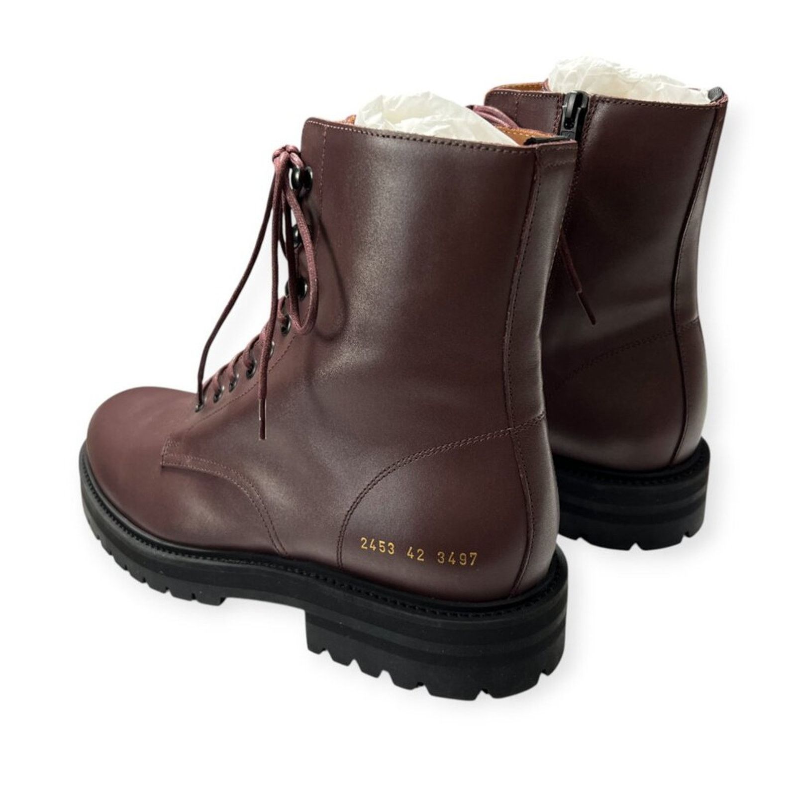 Common Projects Common Projects Burgundy Combat Boot EU 42 NWT ITALY Size US 9 / EU 42 - 12 Thumbnail