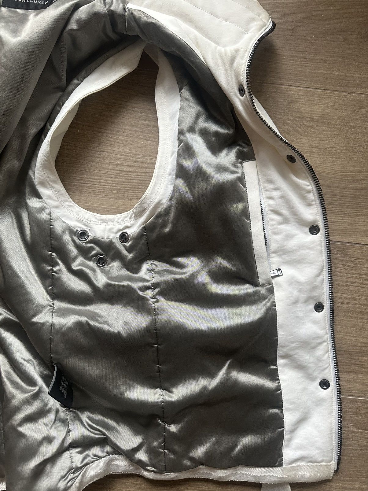 Ralph Lauren Black Label Ralph Lauren Black Label White Gimp Cargo Vest Size US XL / EU 56 / 4 - 12 Thumbnail