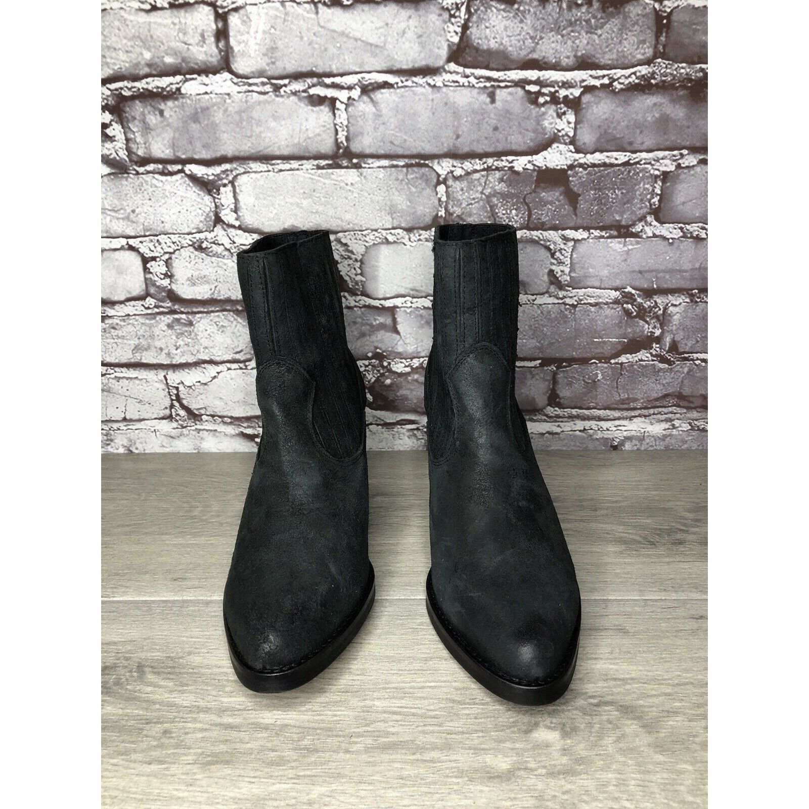 Other Musse & Cloud Black Suede Leather Chelsea Block Heel Boots W Size US 10 / IT 40 - 20 Thumbnail