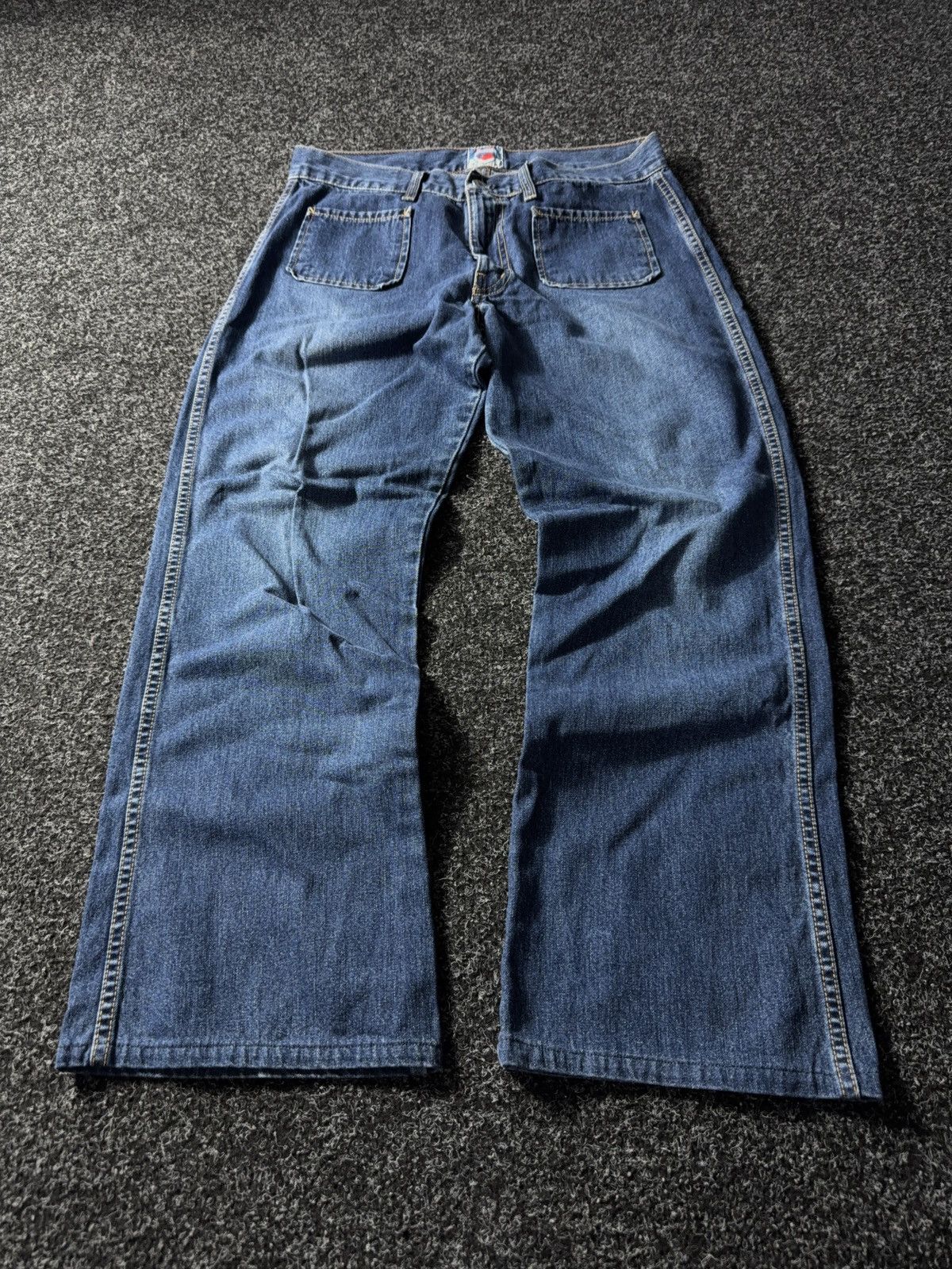 Diesel × If Six Was Nine × Vintage Vintage Y2K Diesel Industry Jeans baggy denim pants Size 30" / US 8 / IT 44 - 1 Thumbnail