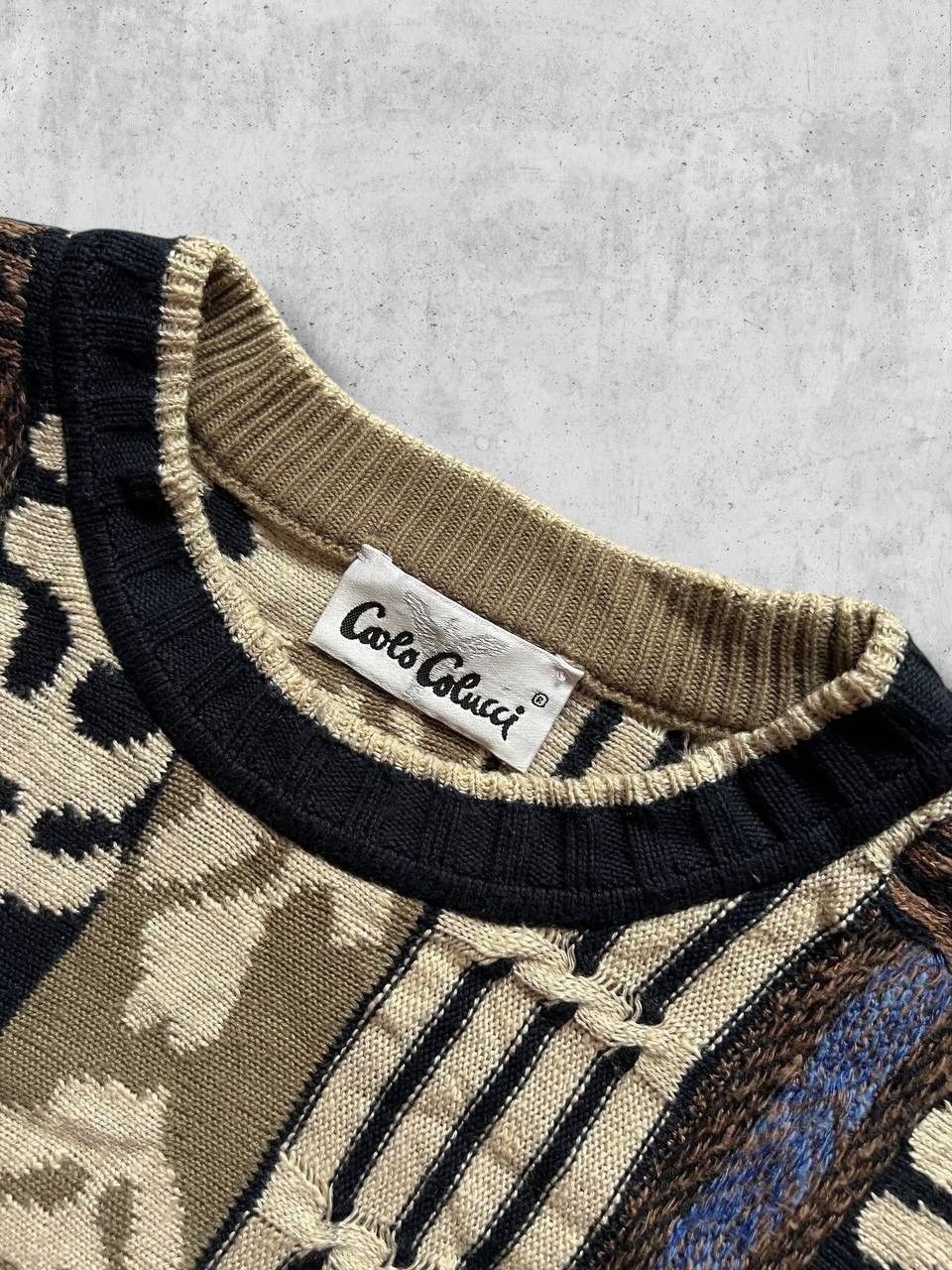 Carlo Colucci Carlo Colucci coloured vintage sweater sweatshirt wool Size US L / EU 52-54 / 3 - 6 Thumbnail