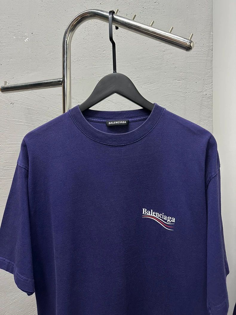 Balenciaga Balenciaga Blue cola short sleeves Size US S / EU 44-46 / 1 - 2 Thumbnail