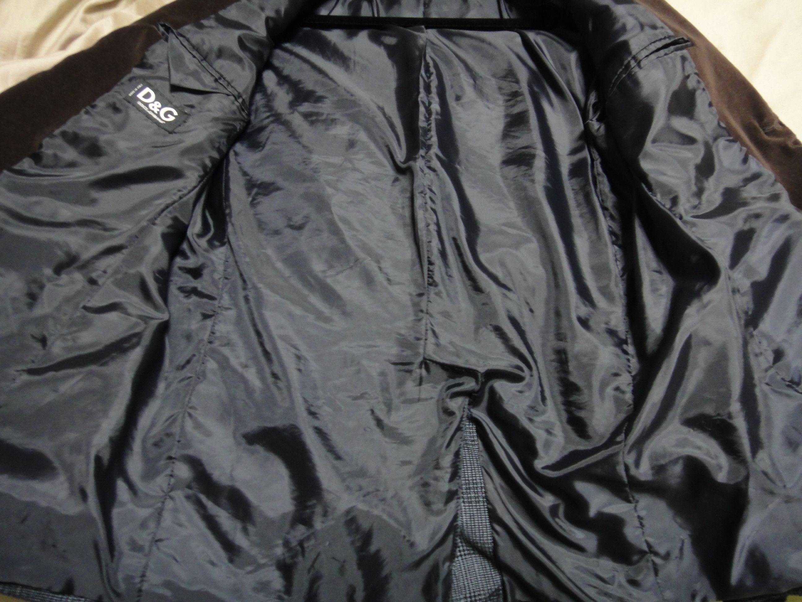 Dolce & Gabbana D&G Dolce & Gabbana Black Label Check Blazer Excellent Size 50R - 8 Thumbnail