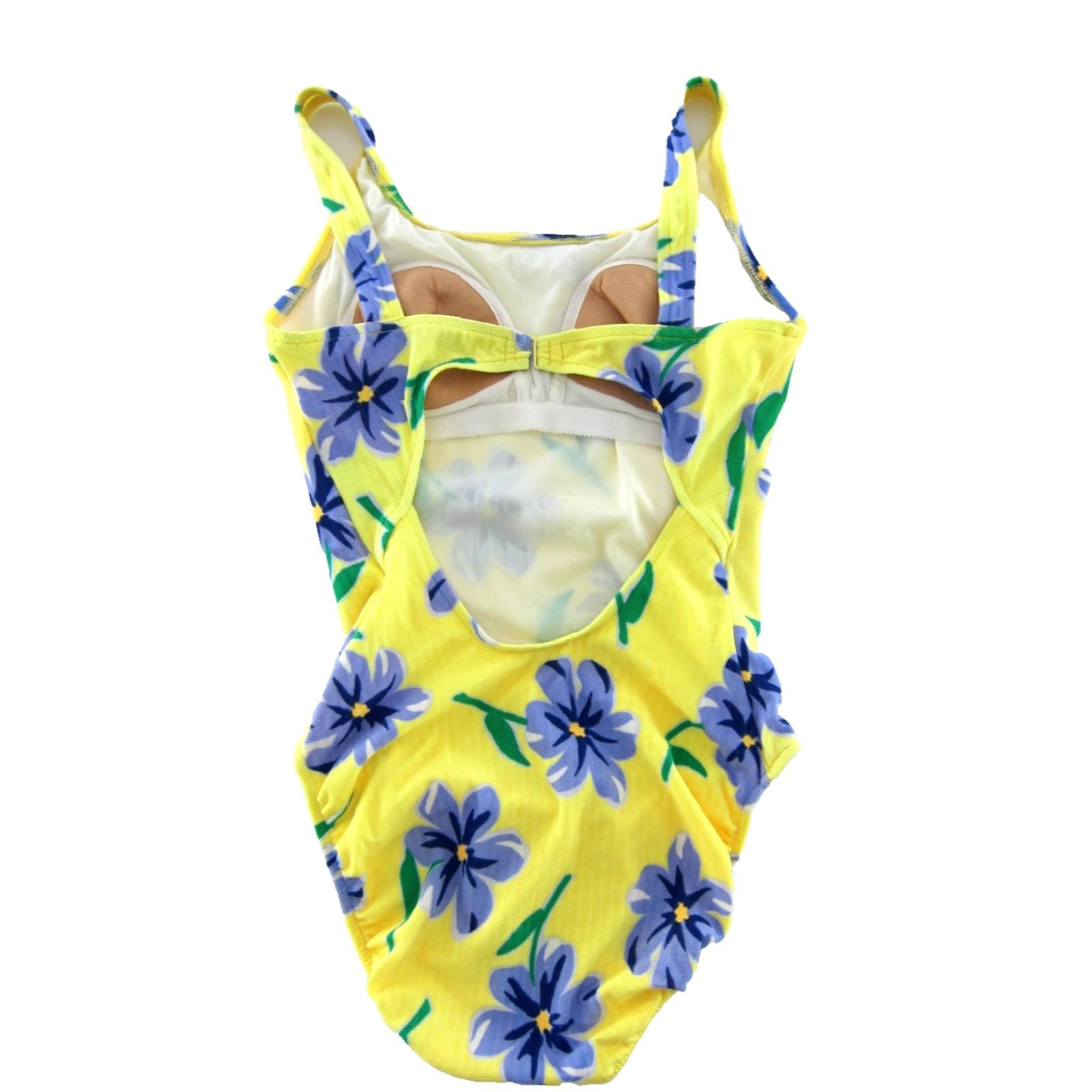 Jantzen VINTAGE South Point Jantzen One Piece Swimsuit 10 Floral Yellow Blue Green Womens Size ONE SIZE - 2 Thumbnail