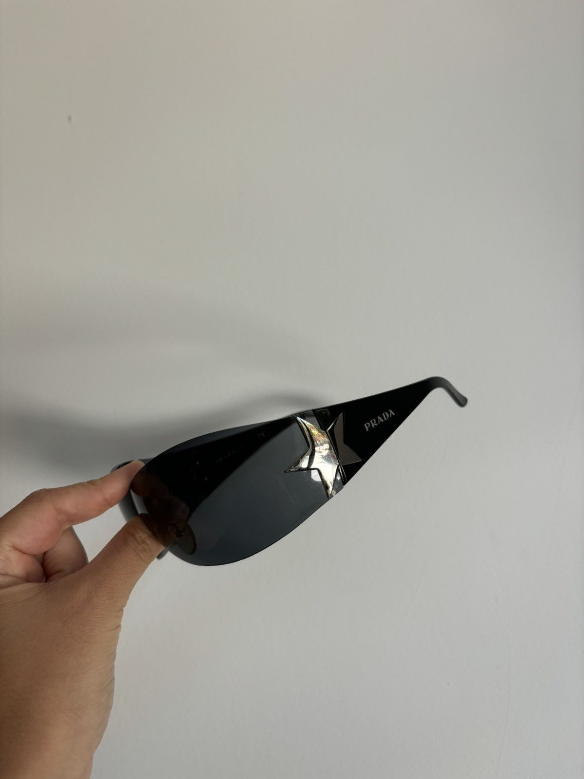Prada PRADA Sunglassess Star 2004 Star White Ski Shield Mask Fire Size ONE SIZE - 4 Thumbnail