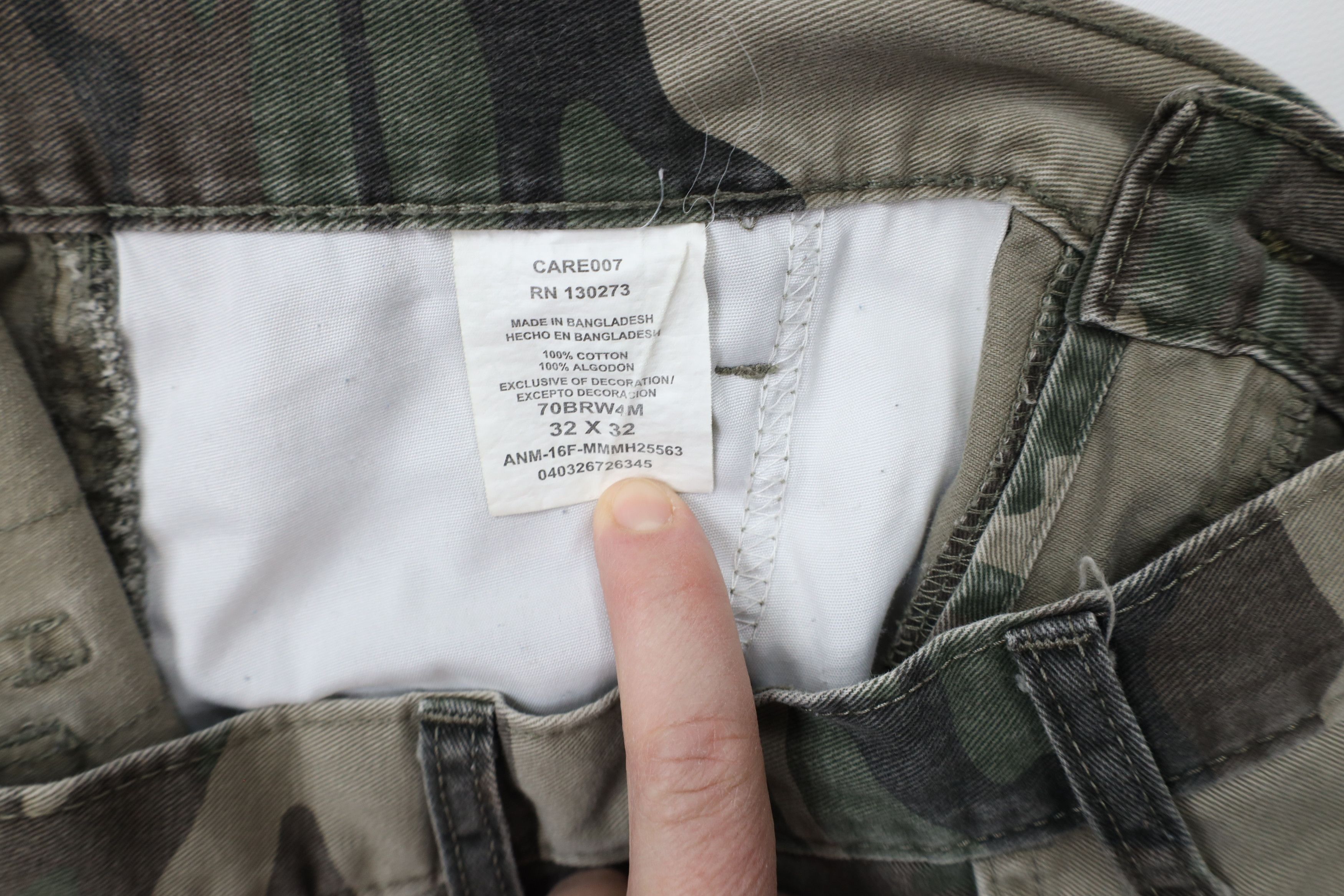 Vintage × Wrangler Vintage Y2K Wrangler Relaxed Wide Leg Camouflage Cargo Pants Size US 32 / EU 48 - 10 Thumbnail
