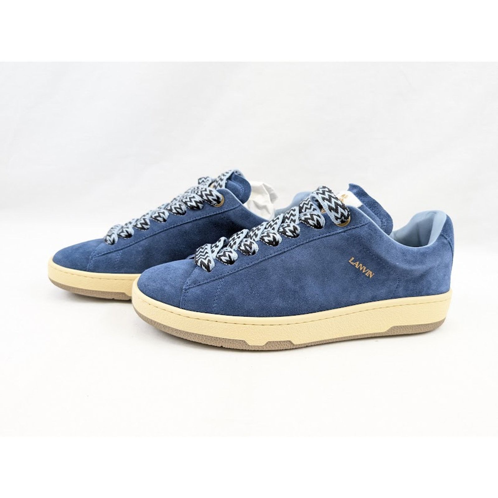 Lanvin o1rshd1 Curb Lite Low-Top Sneakers in Cornflower Size US 11 / EU 44 - 16 Thumbnail