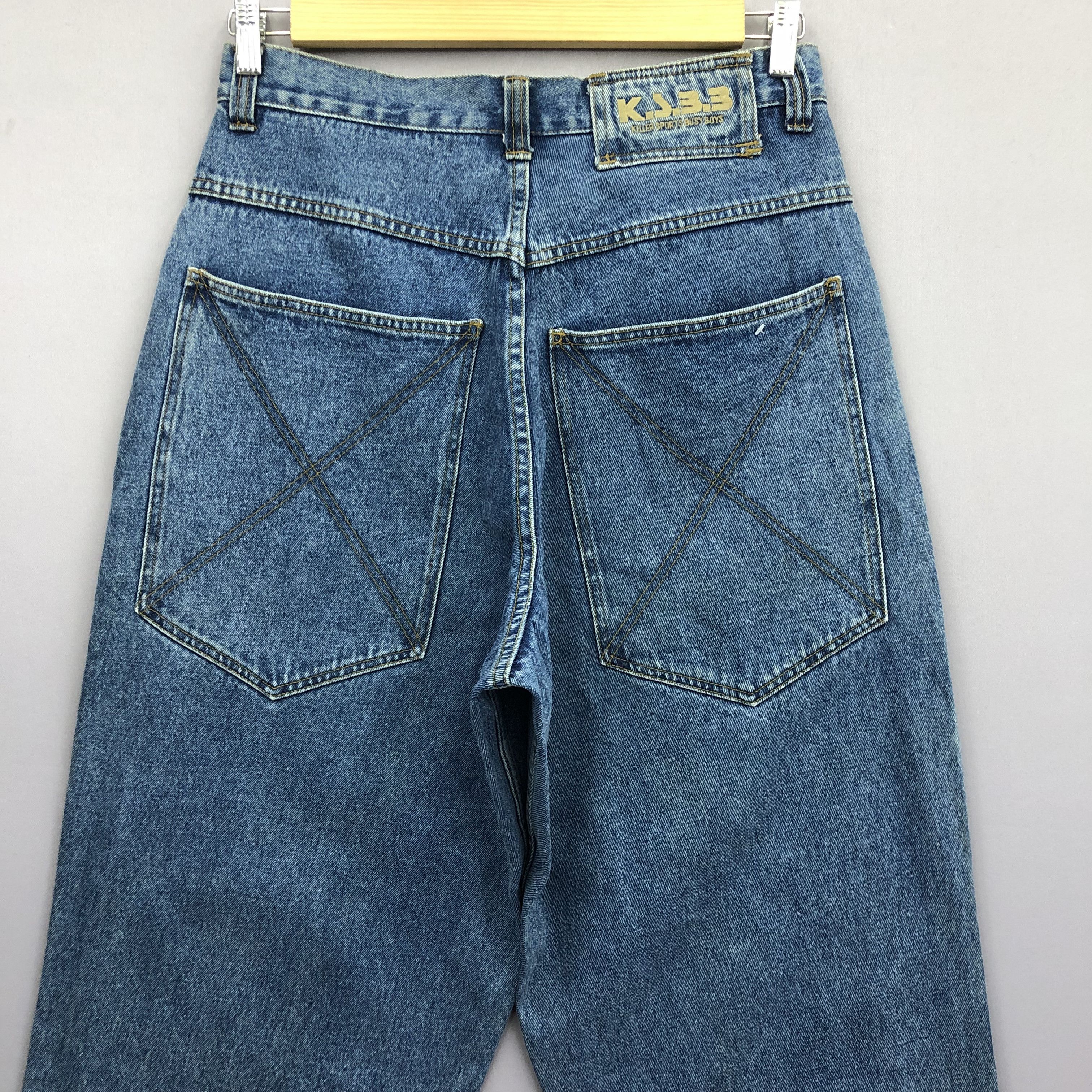Japanese Brand Crazy Y2K/2000s Japanese Faded Jnco Style Baggy Jeans Denim Size US 32 / EU 48 - 3 Thumbnail