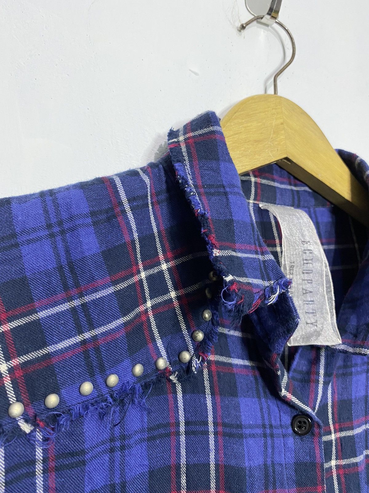 If Six Was Nine × Japanese Brand × Le Grande Bleu (L.G.B.) Echoparty london studed distressed flanel button shirts Size US M / EU 48-50 / 2 - 8 Thumbnail