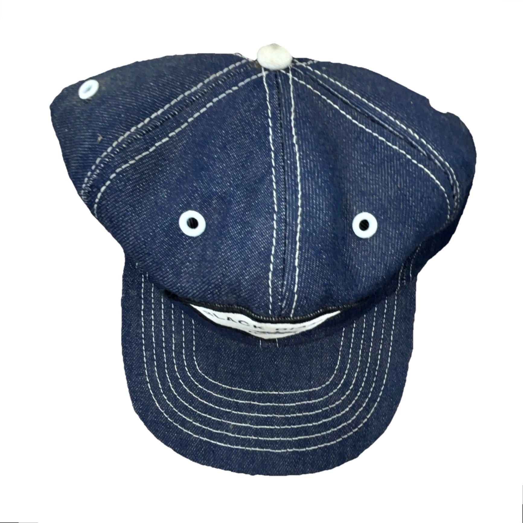 Denime VINTAGE Cardinal Caps Trucker Hat Cap Denim USA Patch Blue Adjustable Size Adult Men 80s 90s Retro Hipster Logo Outdoor Classic Cap Space Size US 35 - 2 Thumbnail