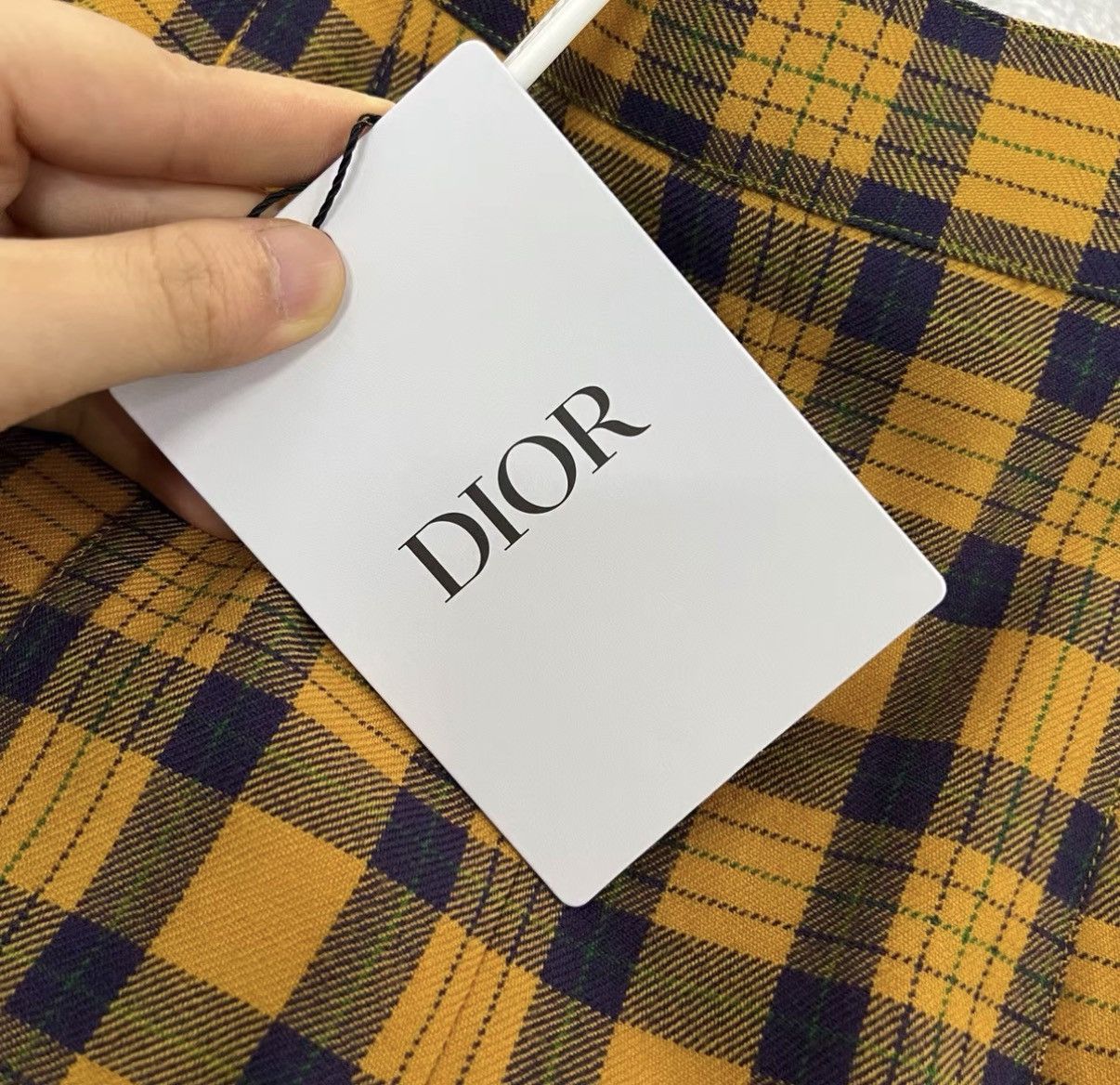 Dior Dior Yellow and Black Plaid Pleated Shorts J41 Size 26" / US 2 / IT 38 - 5 Thumbnail