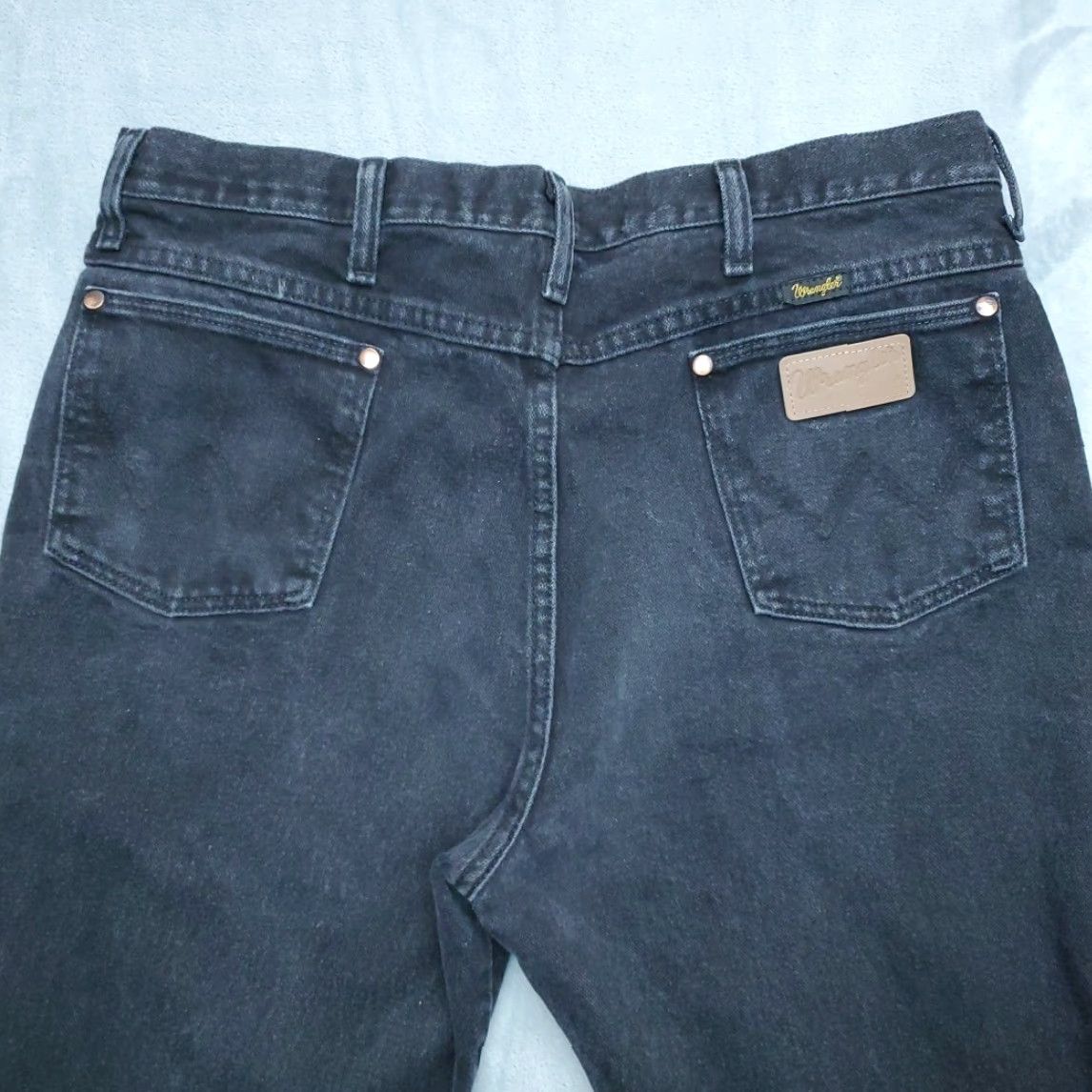 Wrangler VINTAGE Wrangler Jeans Mens 38x32 Black Denim Pants 936WBK Western Cowboy Work Size US 38 / EU 54 - 7 Thumbnail