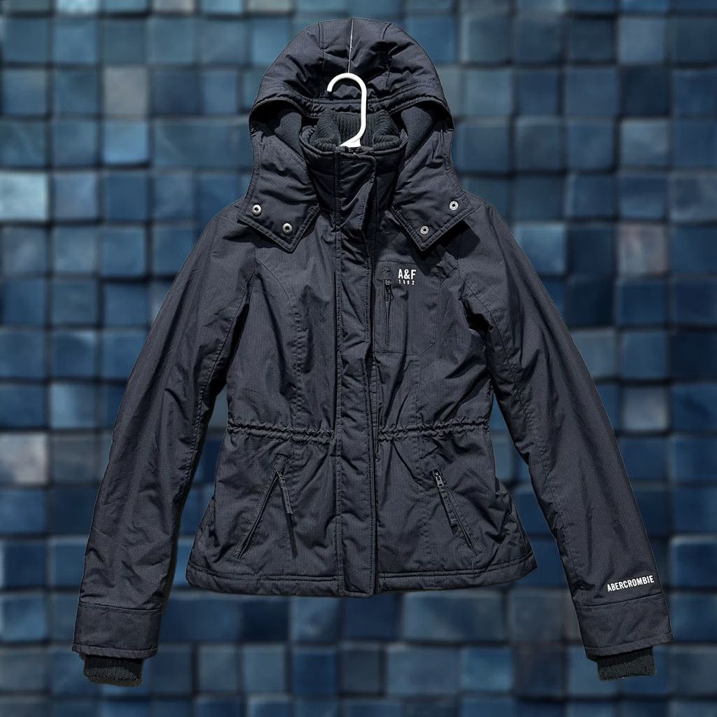 Abercrombie & Fitch Abercrombie & Fitch All‑Season Weather Warrior Jacket Womens XS Navy Blue EUC Size XS / US 0-2 / IT 36-38 - 1 Thumbnail