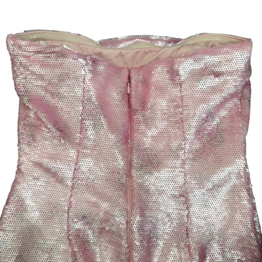 LoveShackFancy LoveShackFancy Stasia Sequin Dress in Pink, Size US 4 Size S / US 4 / IT 40 - 9 Thumbnail