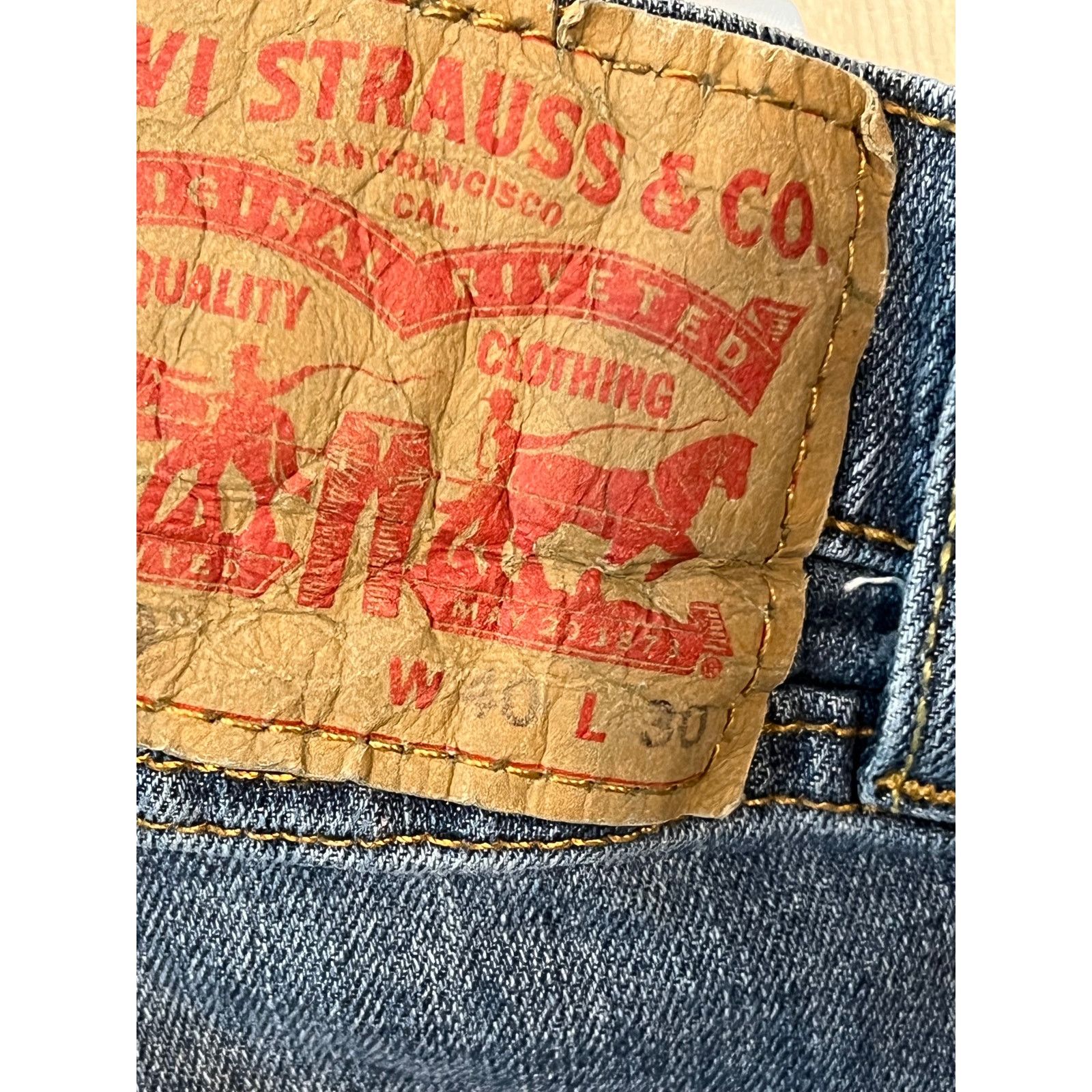 Levi's Levi's 559 Relaxed Fit Straight Leg Jeans 40x30 Size US 40 / EU 56 - 4 Thumbnail