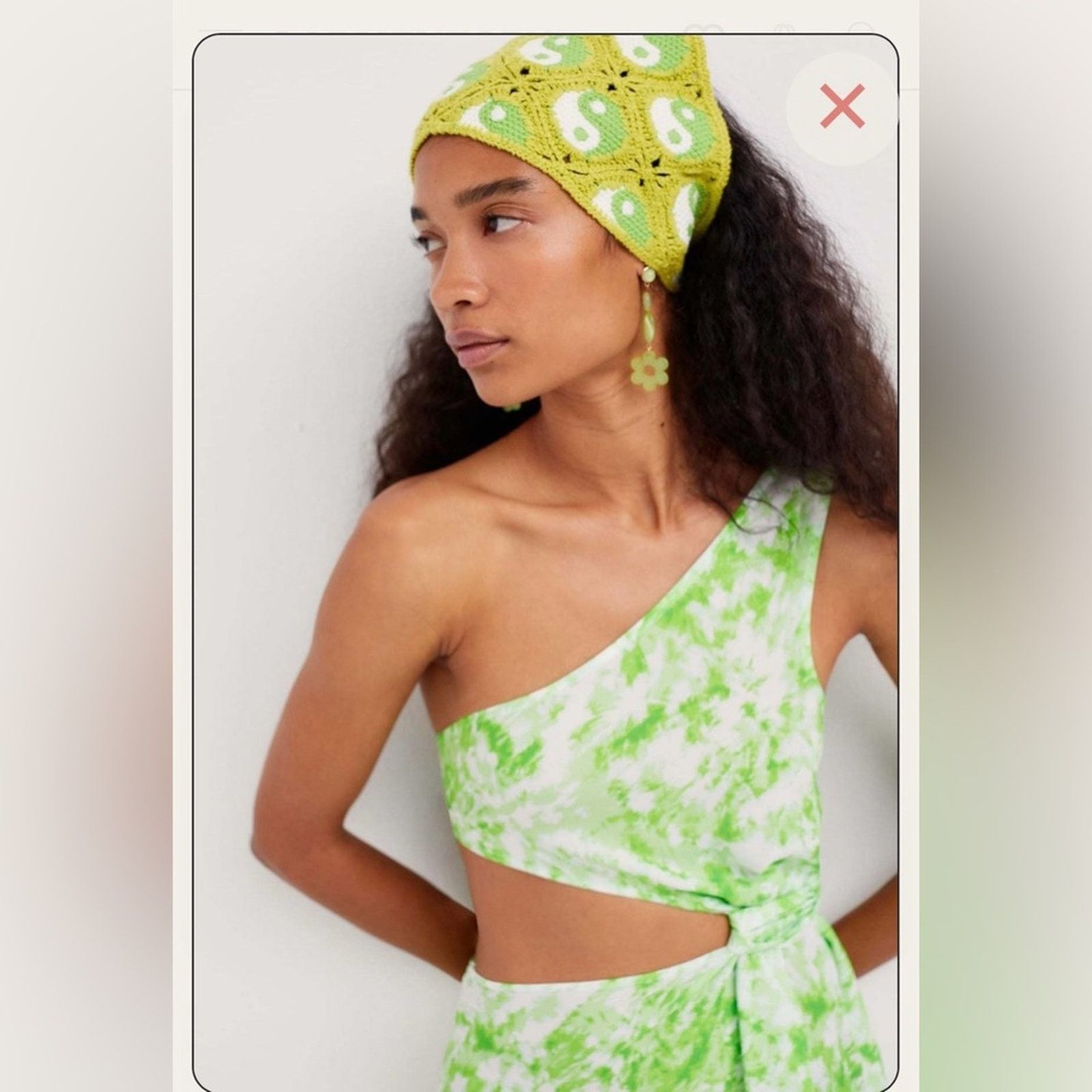 For Love & Lemons NWT For Love & Lemons $222 Green Tie-Dye Skirt size M Size M / US 6-8 / IT 42-44 - 9 Thumbnail
