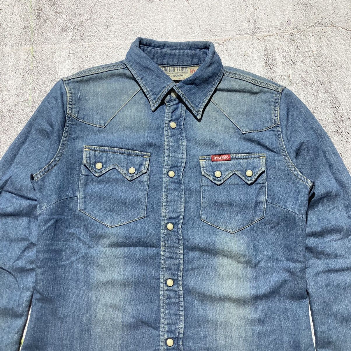 Hysteric Glamour Vintage Hysteric Glamour Western Shirt Denim Blue Jeans Size US S / EU 44-46 / 1 - 2 Thumbnail